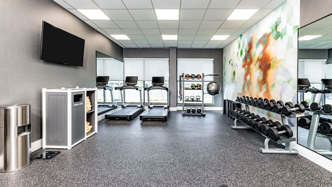 Fitness Center Treadmills Weights