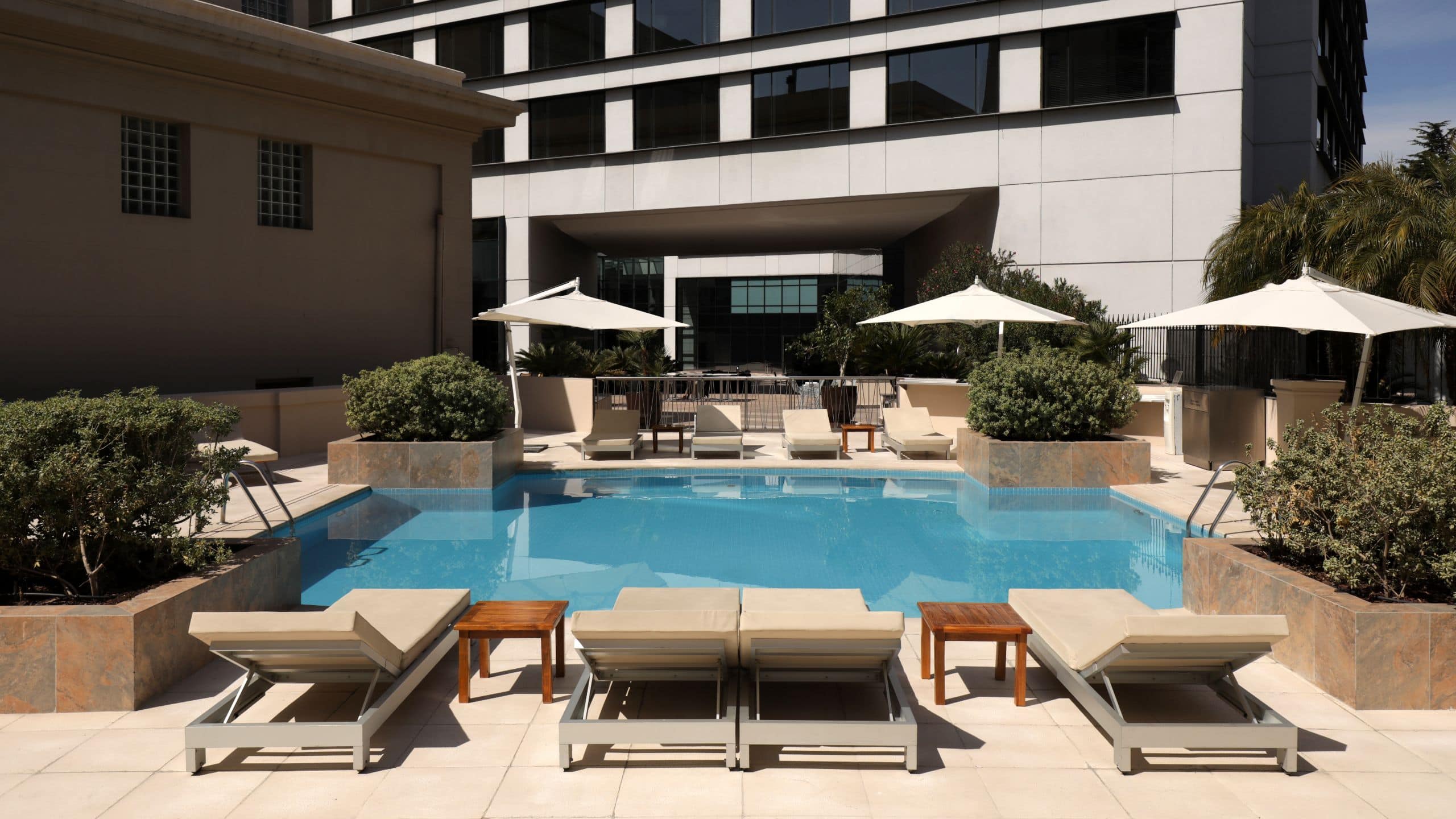 Park Hyatt Mendoza Pool Deck Chairs Wide