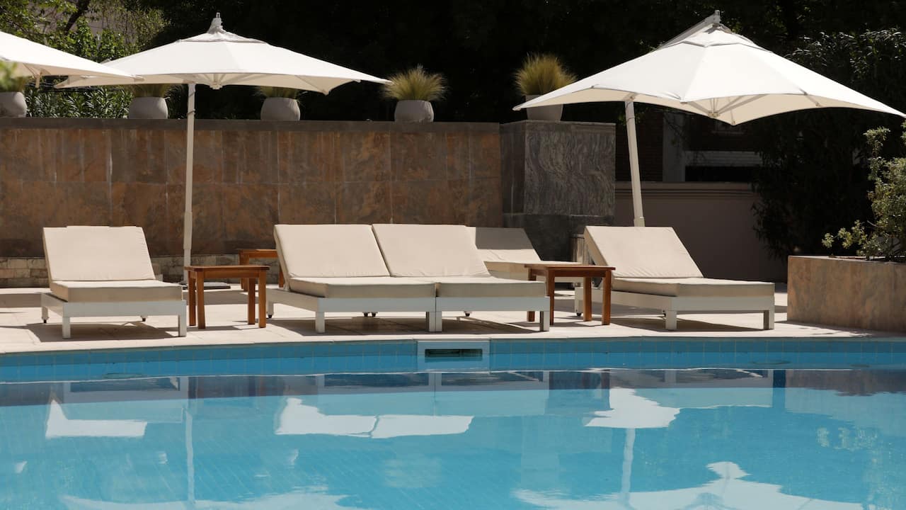 Deck Chairs Poolside