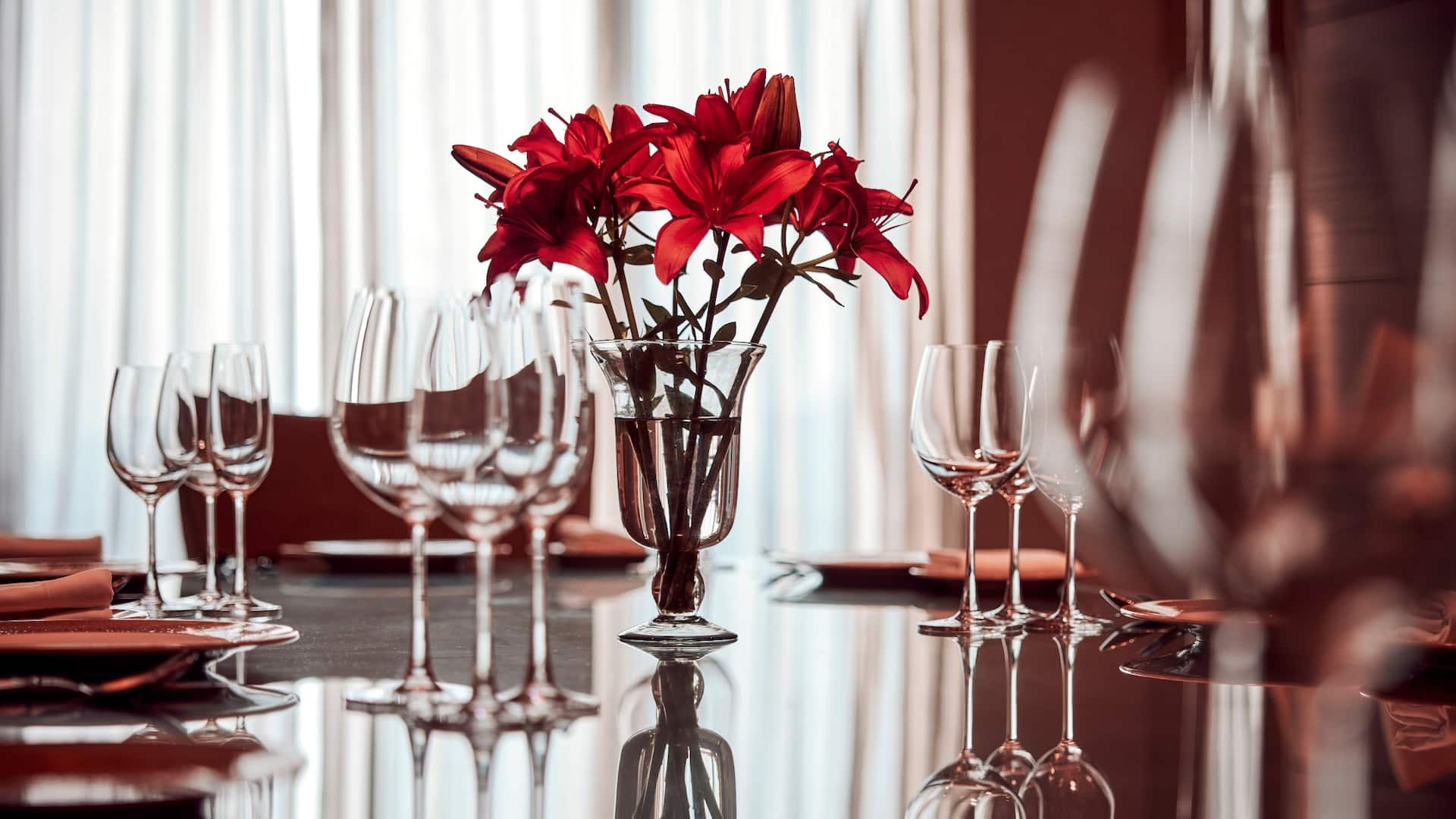 Hyatt Regency Kolkata Presidential Suite Dining Table Setup Detail