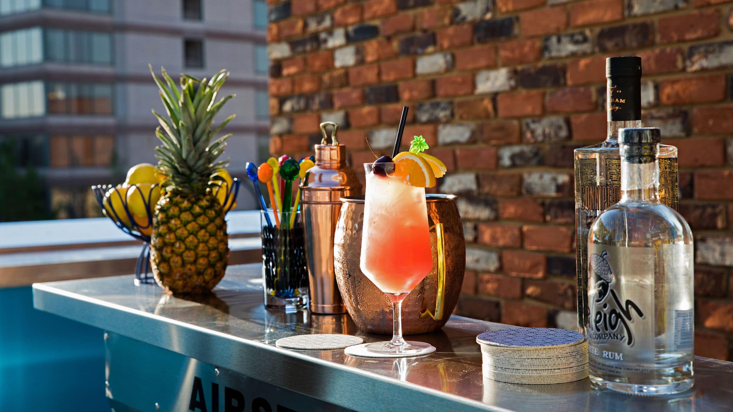 Unscripted Durham Patio Bar Cocktail