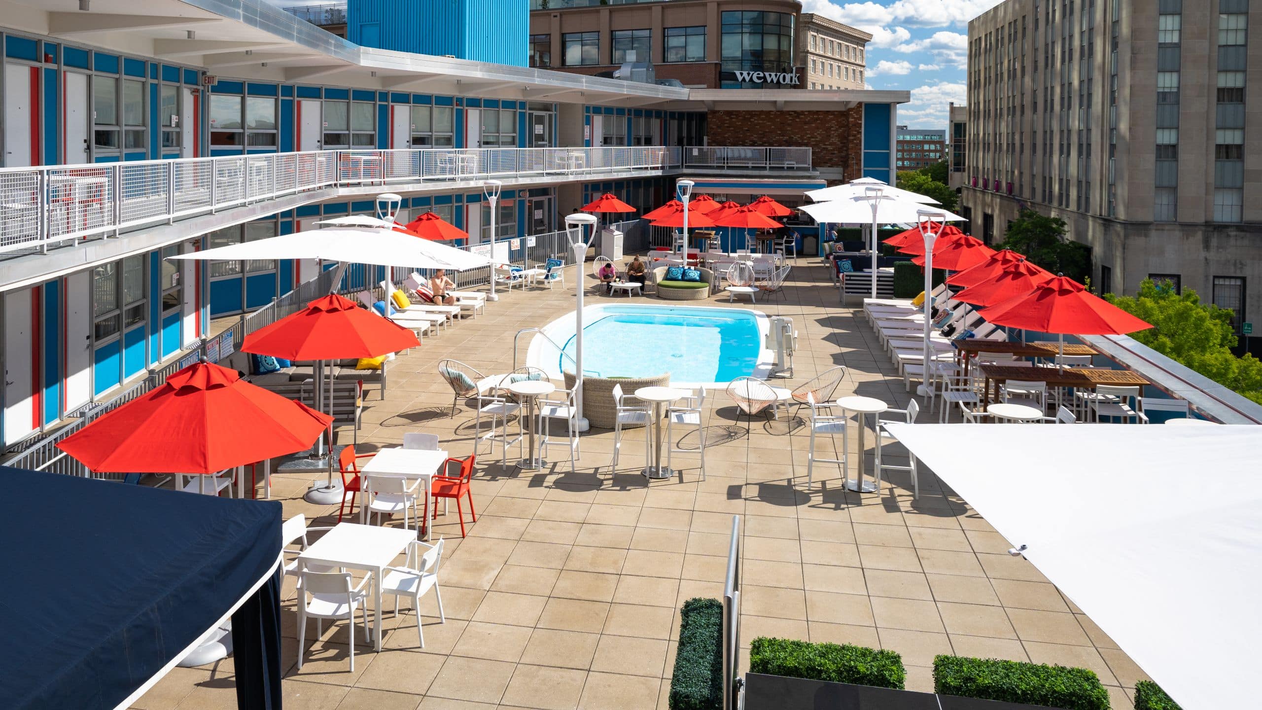 Unscripted Durham Patio Pool Seating View