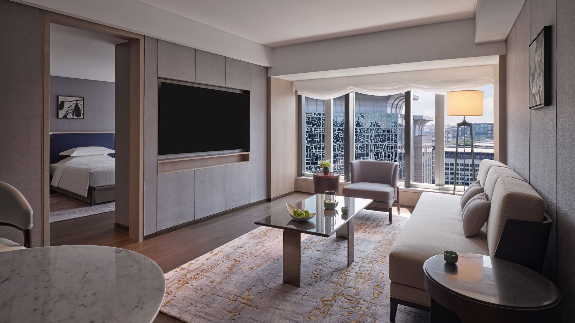 Grand Hyatt Beijing Club Suite Twin Living Room
