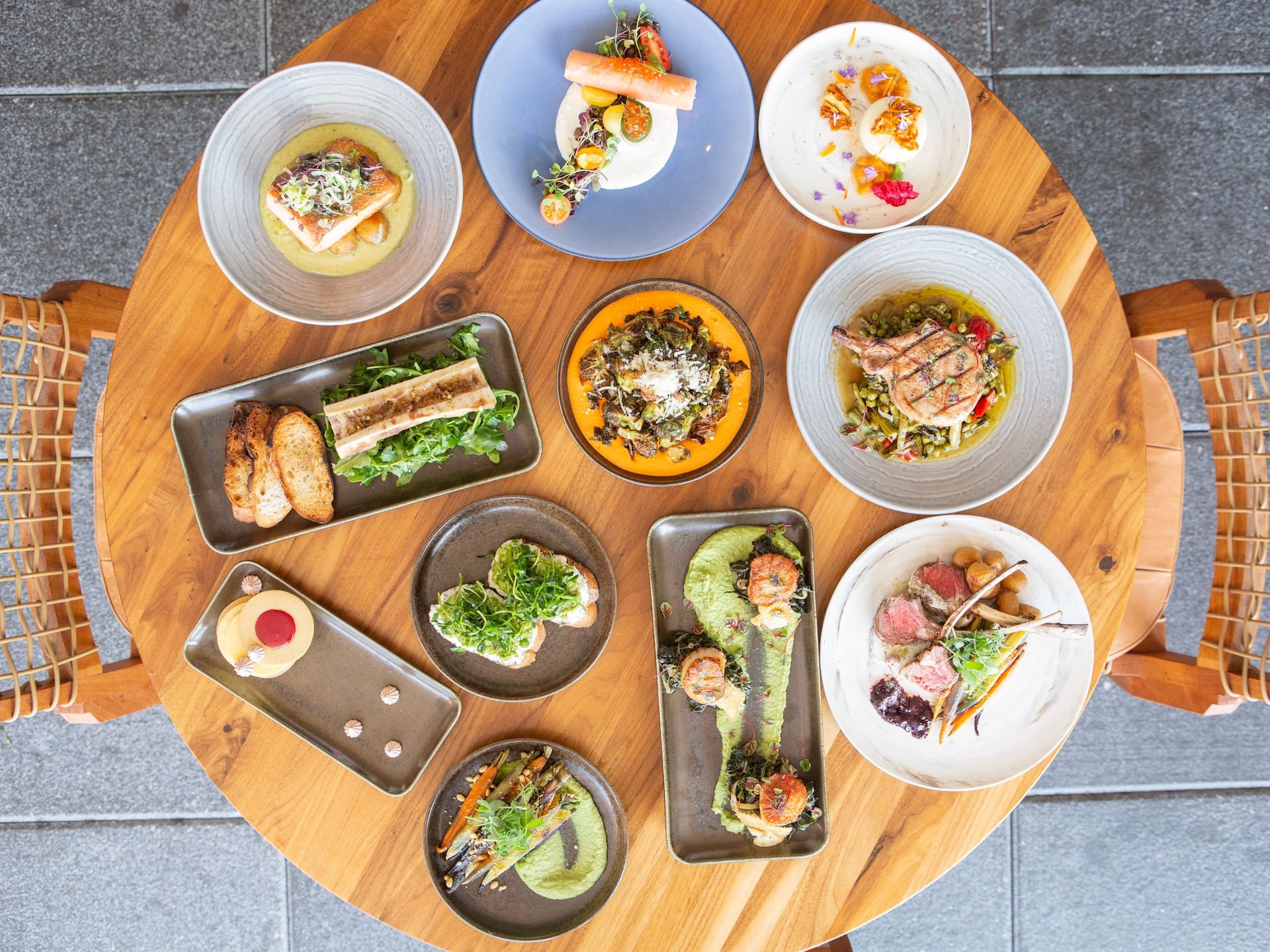 Hyatt Regency Lake Washington at Seattle's Southport Waters Table Full Spread