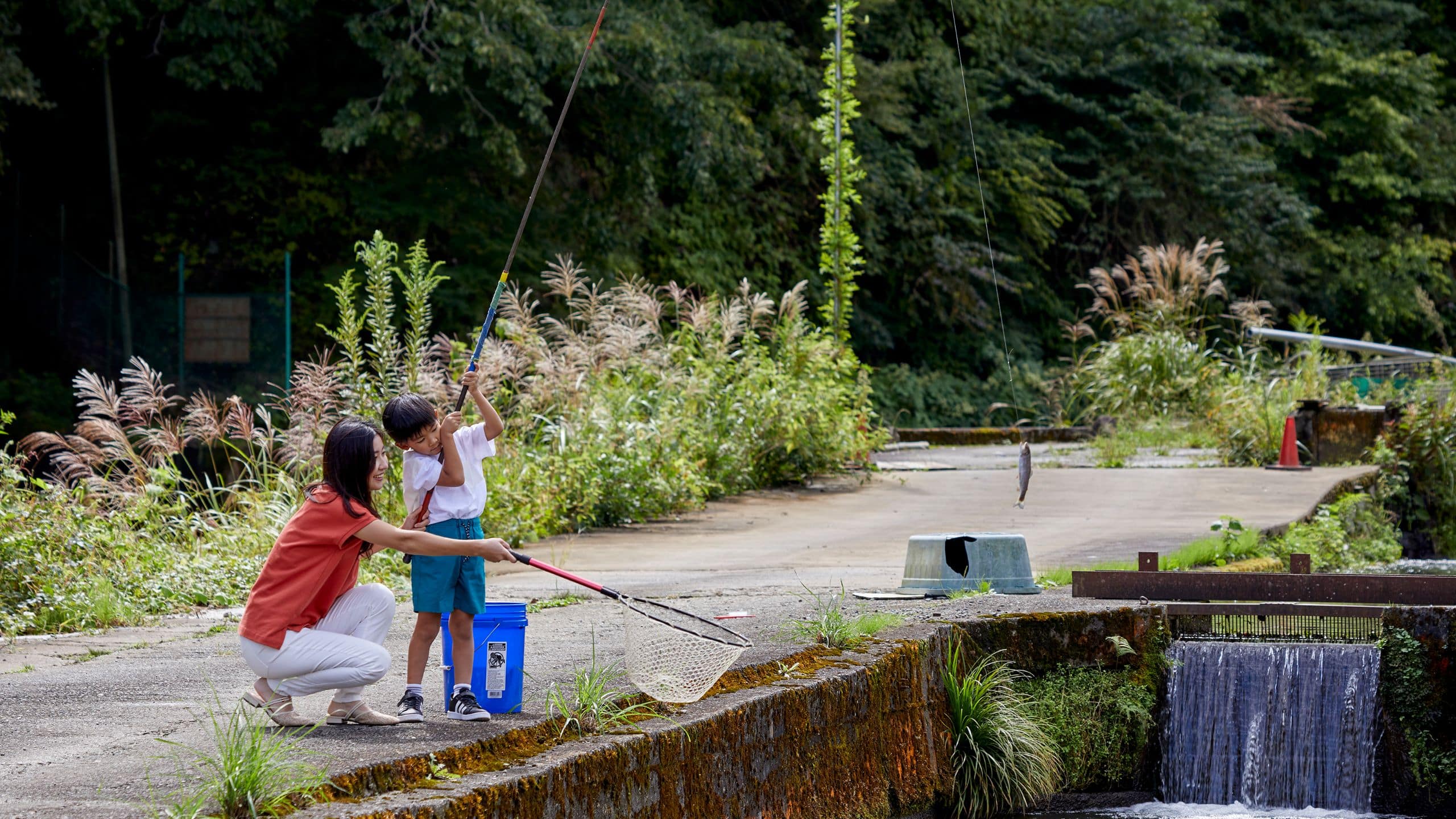 Fuji Speedway Hotel Sukawa Fishing Kids Mother River Fall