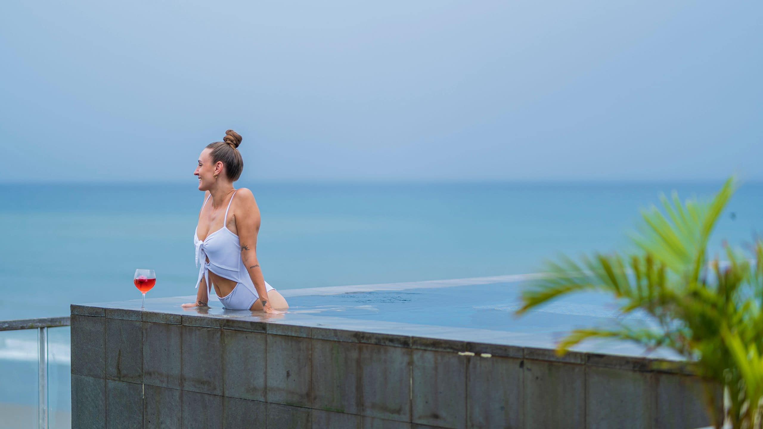 Alila Seminyak Women Smiling In Pool