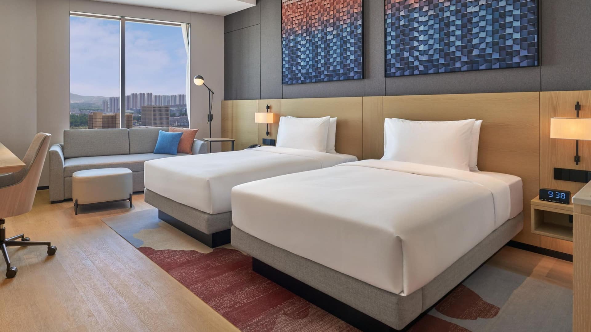 第 1，共 1 Hyatt Place Yantai Development Zone Two Twin Bed With Sofa Bed