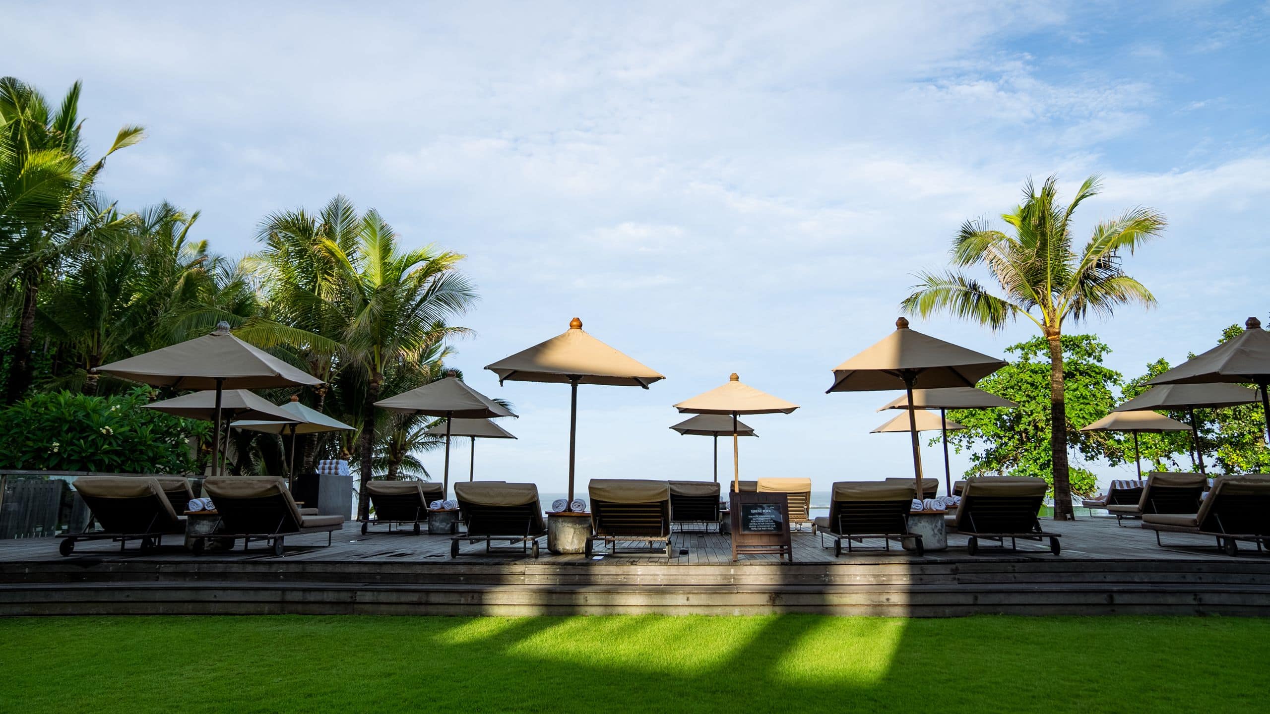 Alila Seminyak Serene Pool Sun Loungers
