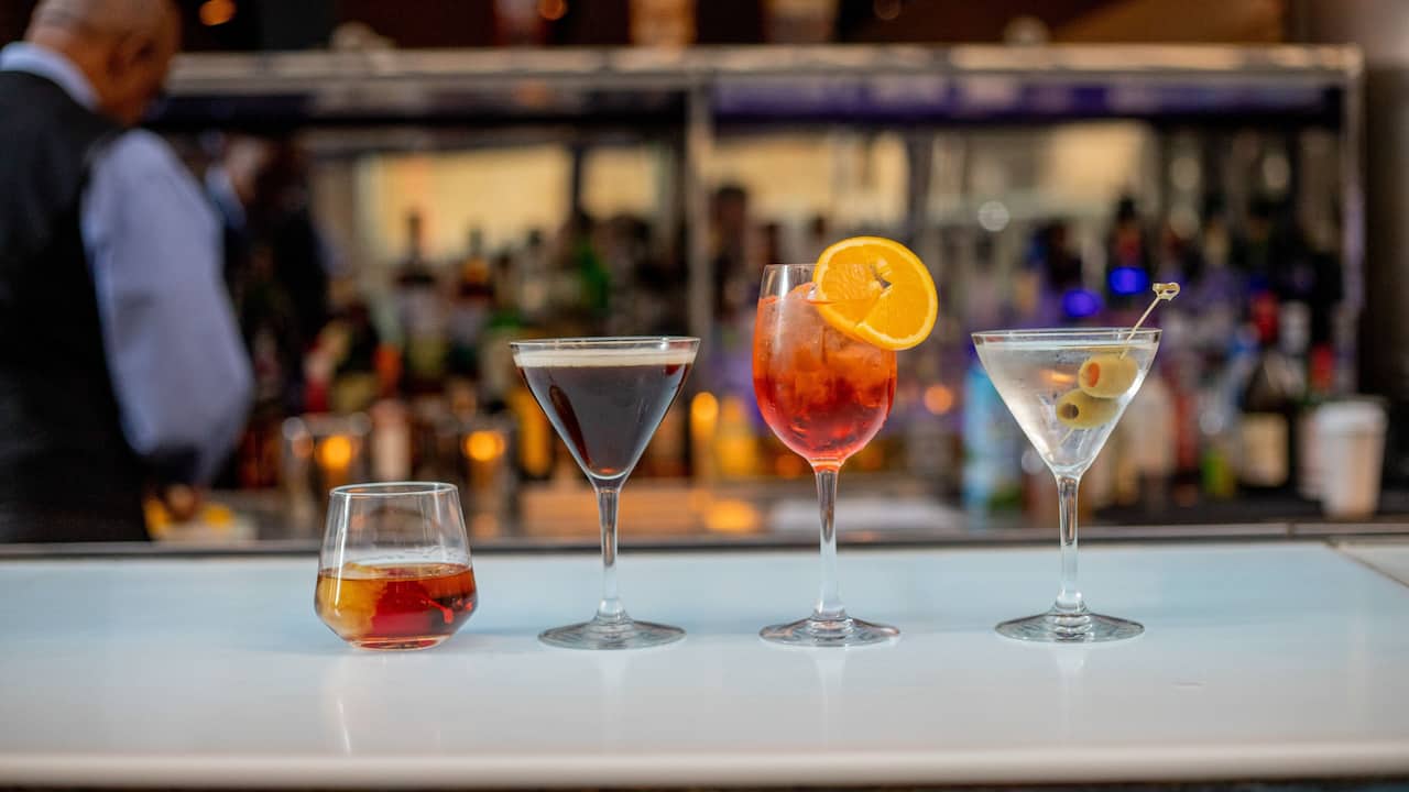 Bar Counter Cocktails Group