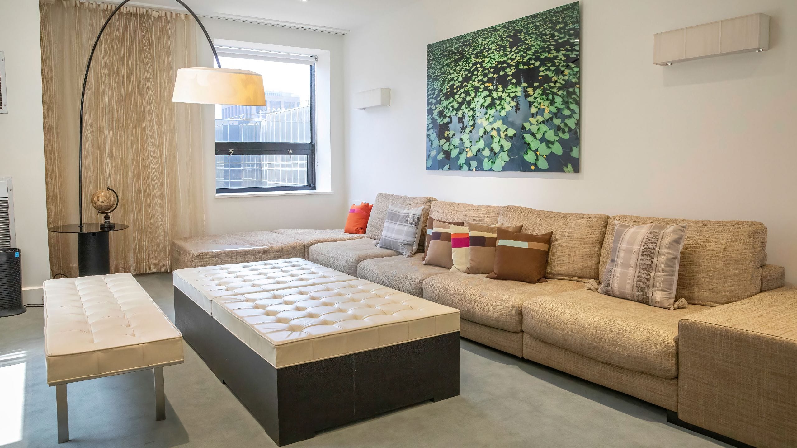 Hyatt Grand Central New York Presidential Suite Living Room Couch