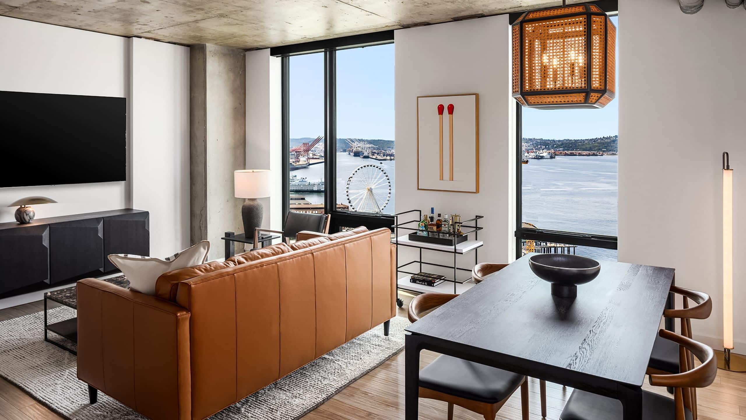 Thompson Seattle Penthouse Suite Living Room Table