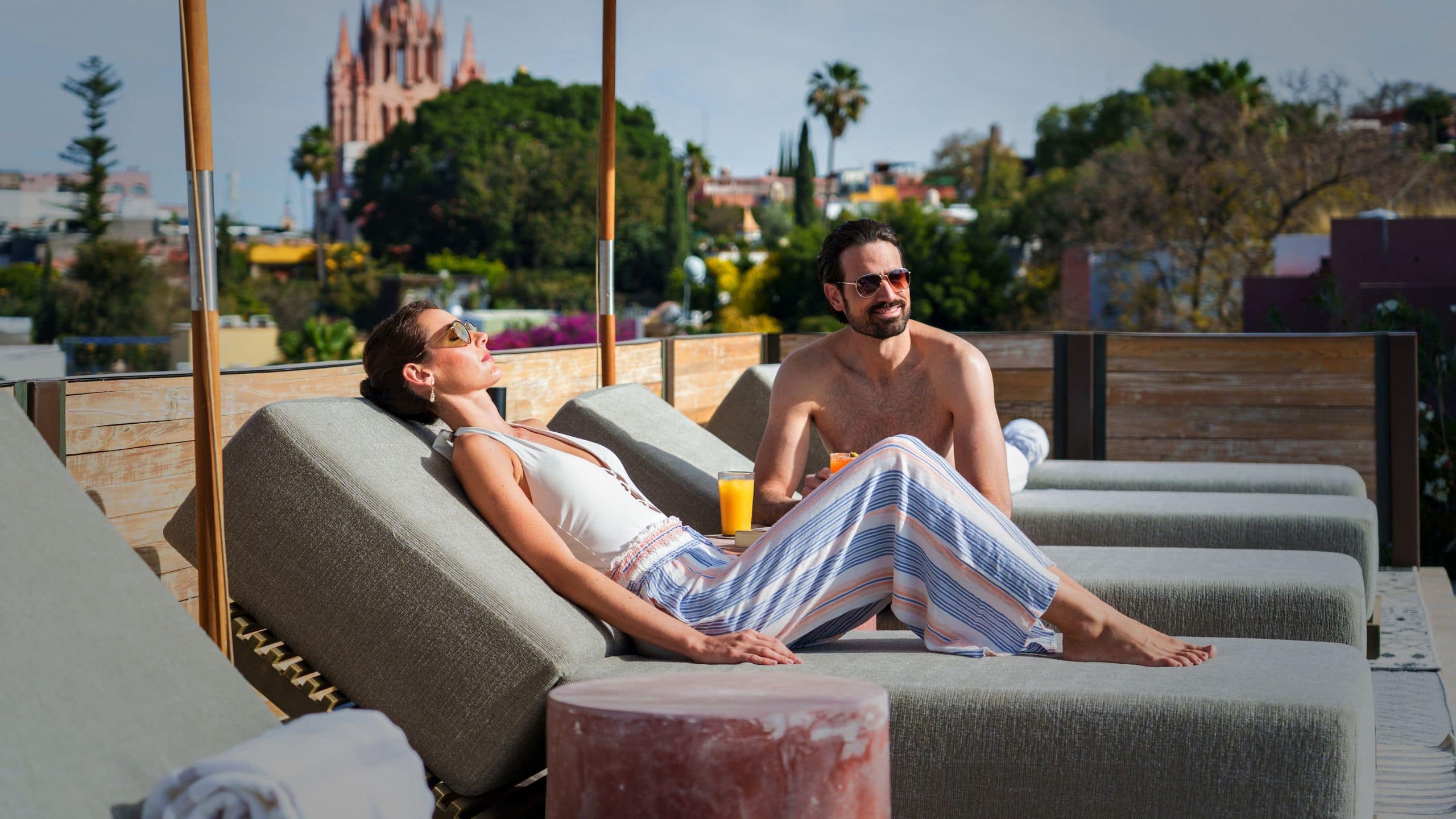 Numu Boutique Hotel San Miguel de Allende Couple Lounging