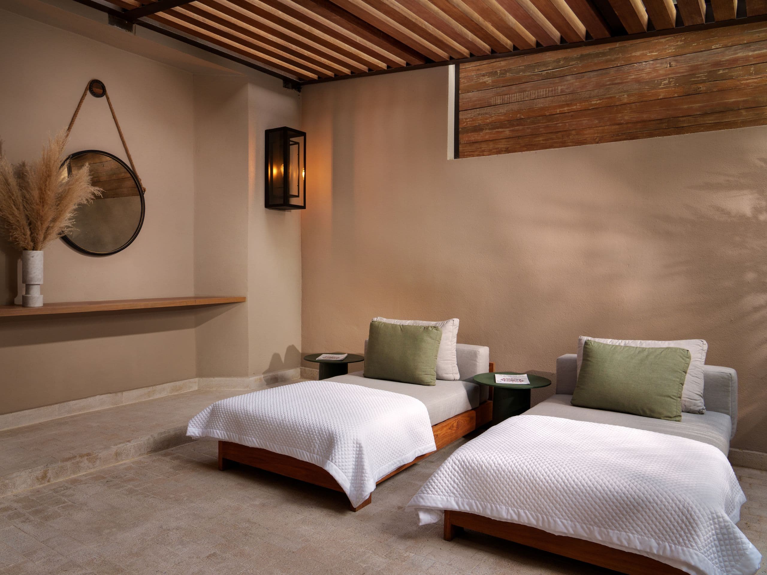 Numu Boutique Hotel San Miguel de Allende Spa Beds Setup