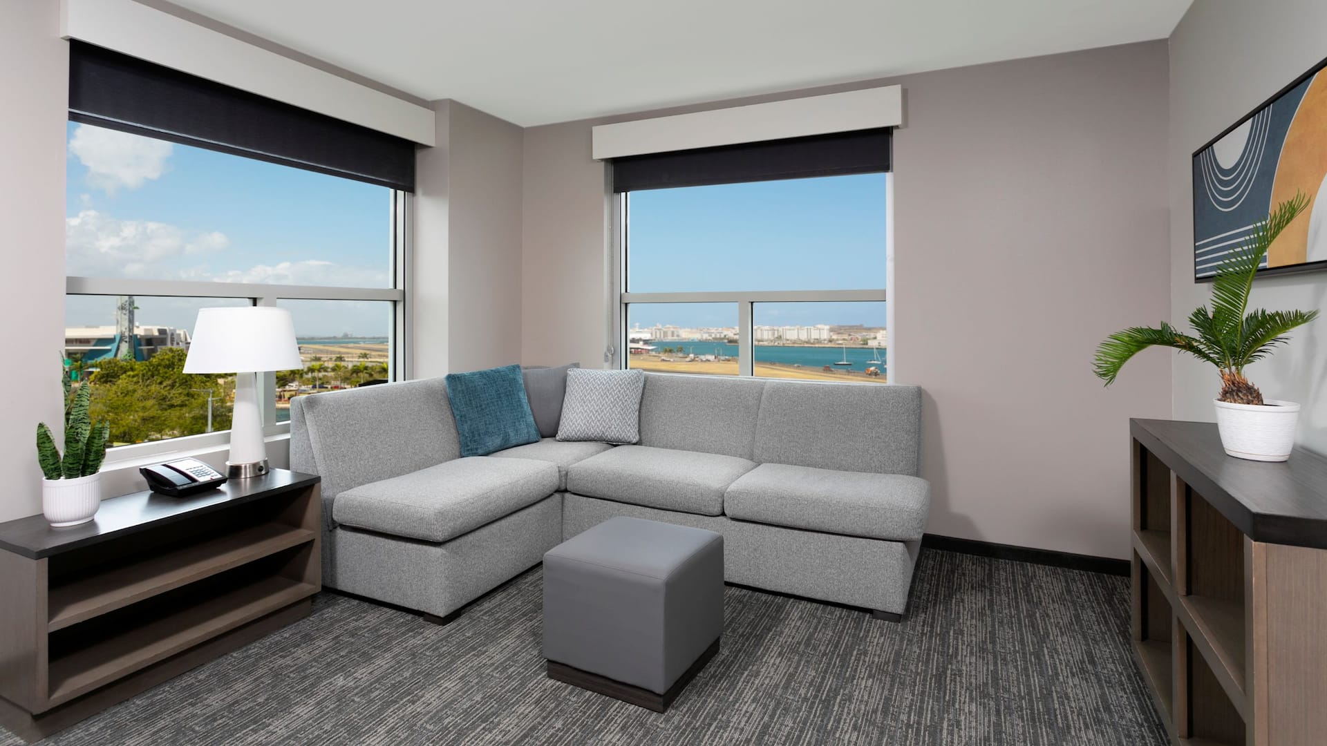Hyatt House San Juan Bay View Accessible Corner One Bedroom King Suite