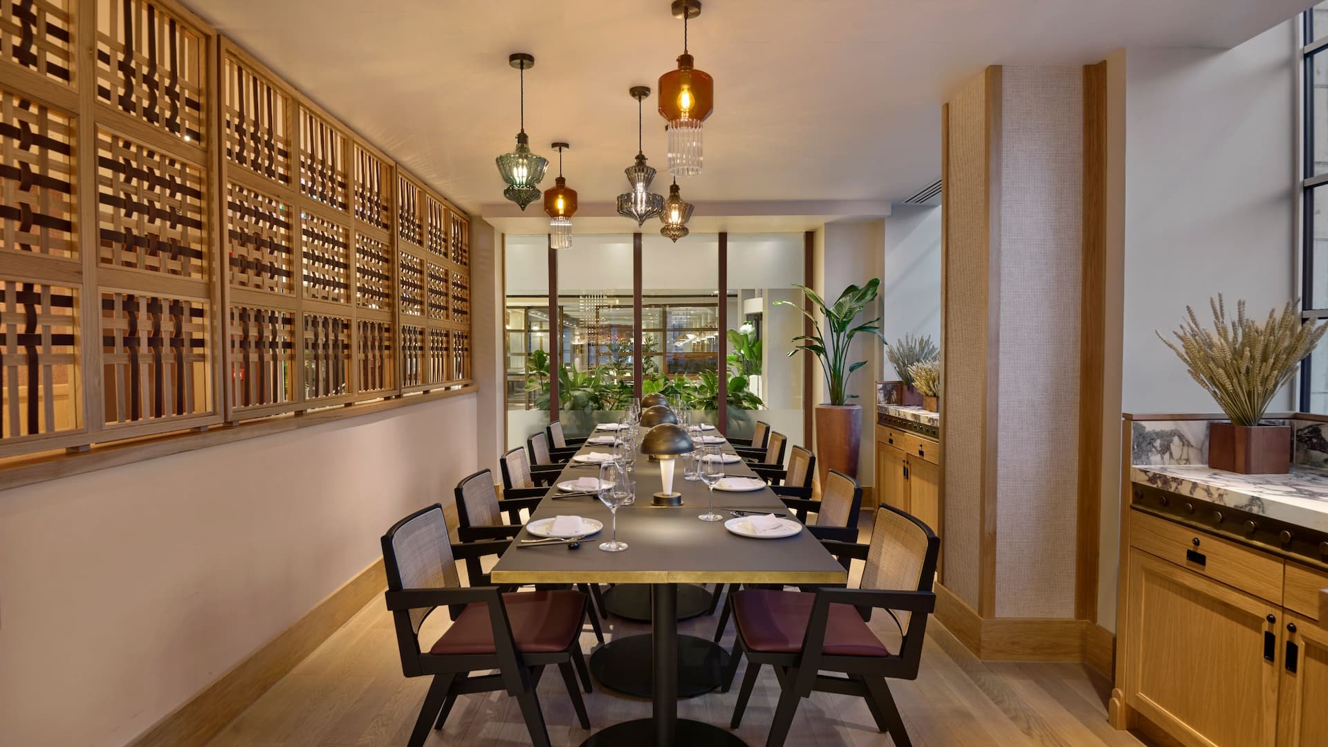 Hyatt Regency London Blackfriars Chinese Cricket Club Semi Private Dining Room Dinner