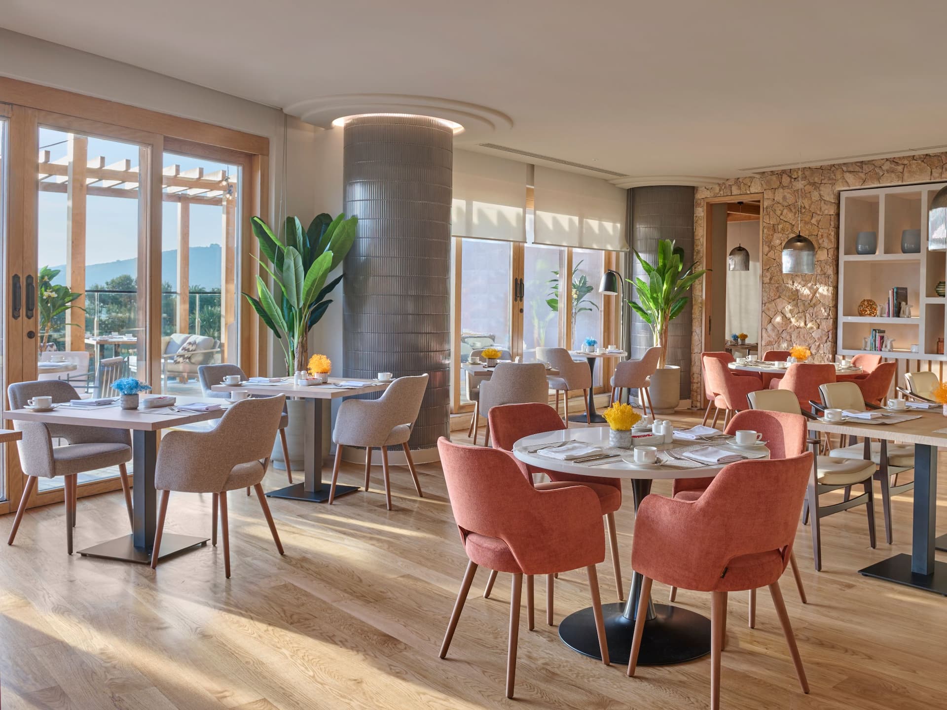 Grand Hyatt La Manga Club Golf & Spa Grand Buffet Lower Room Dining Tables