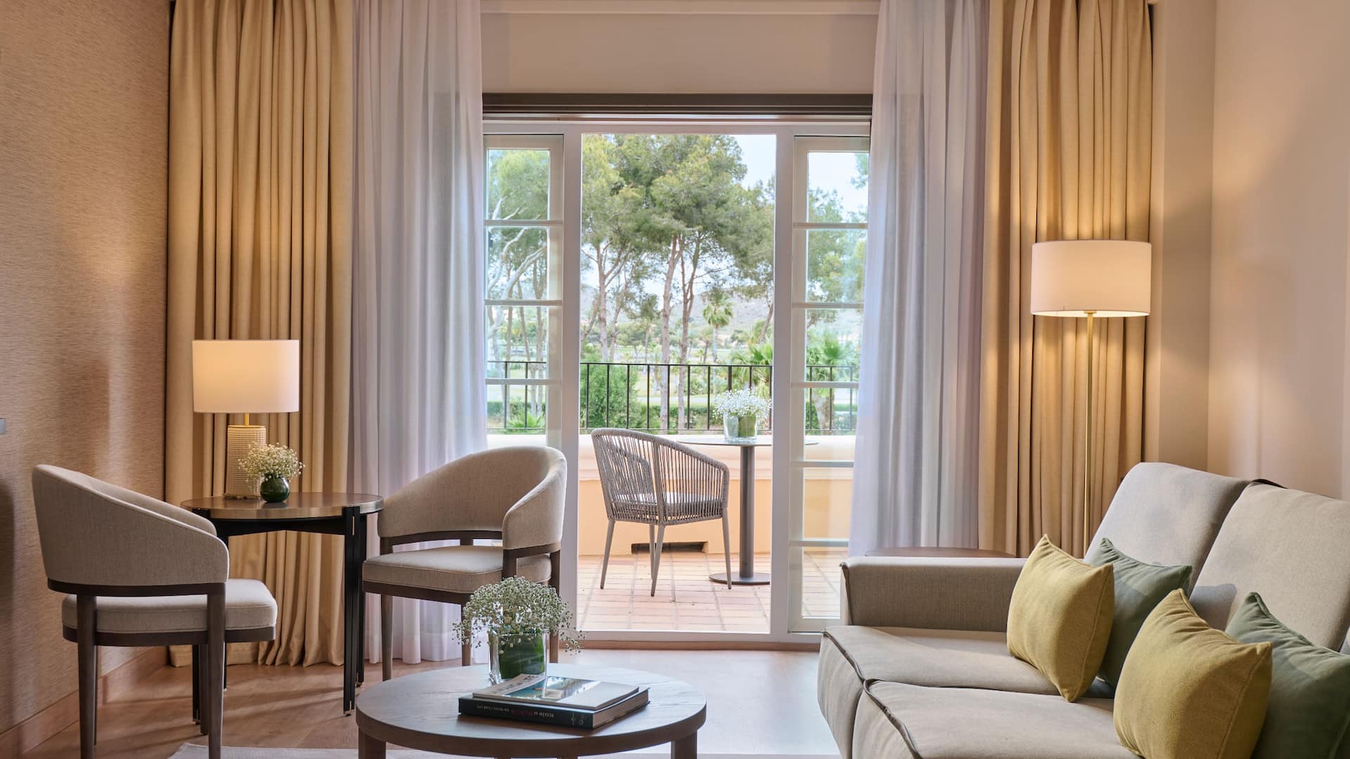 Grand Hyatt La Manga Club Golf & Spa Grand Suite Living Room Patio