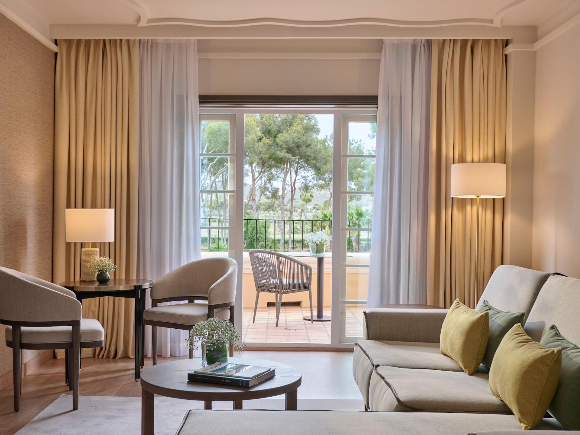 Grand Hyatt La Manga Club Golf & Spa Grand Suite Living Room Patio