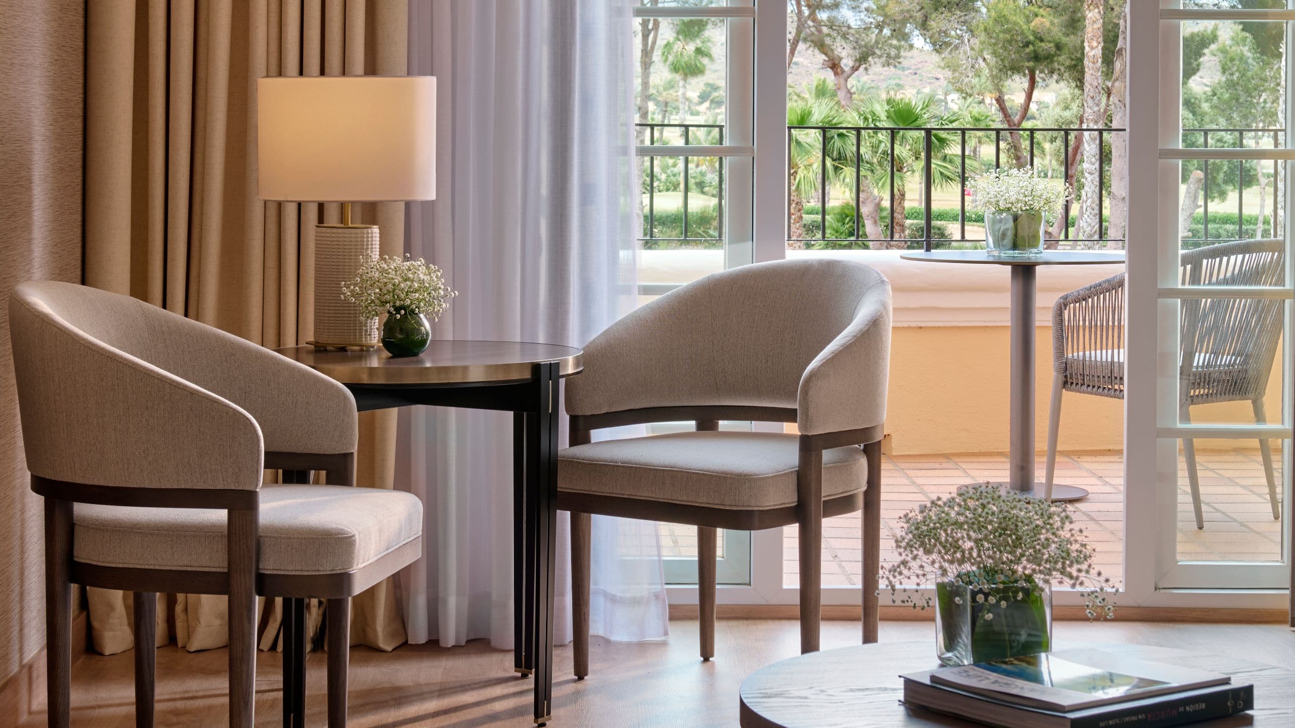 Grand Hyatt La Manga Club Golf & Spa Grand Suite Living Room Chairs Detail