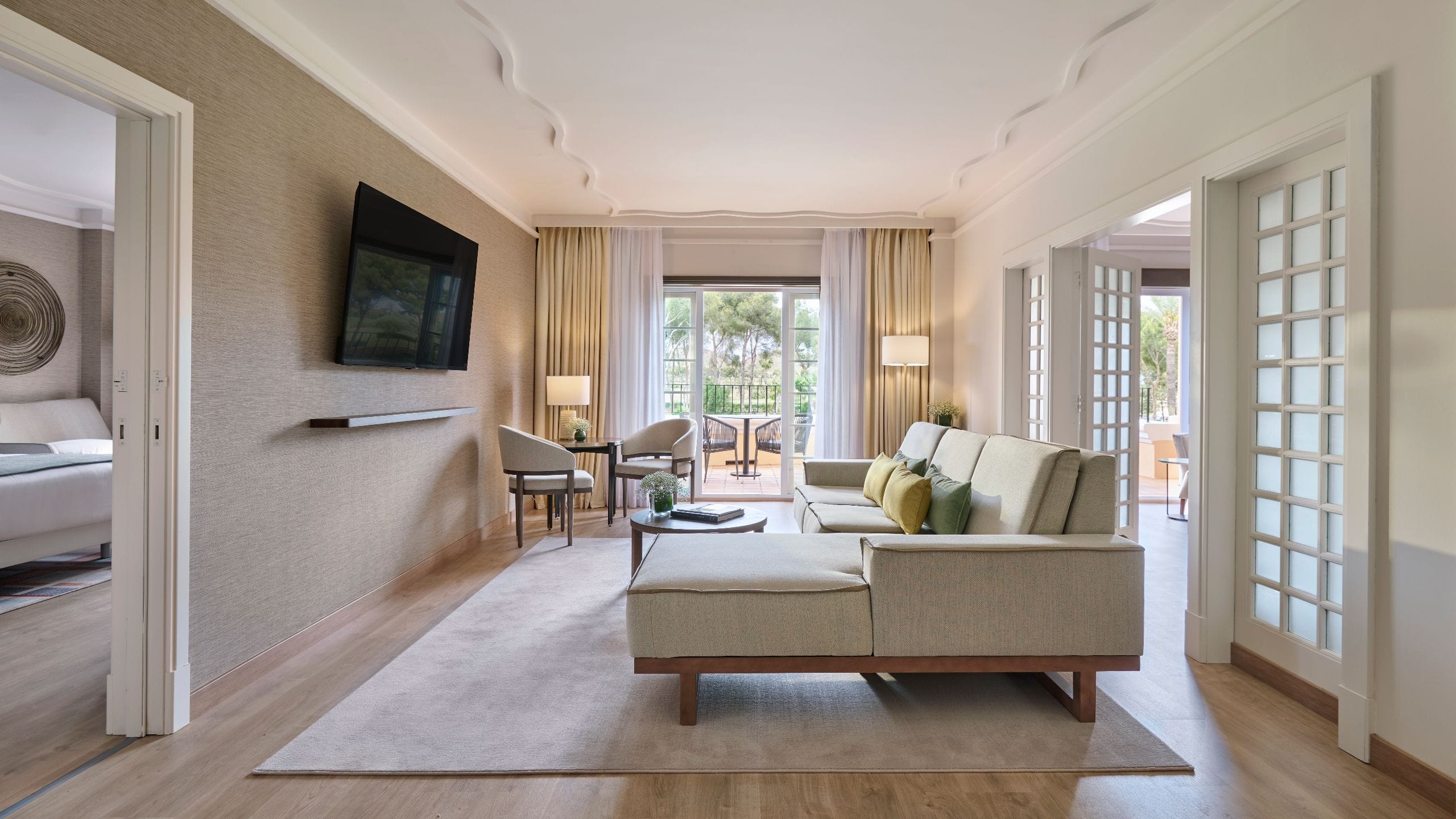 Grand Hyatt La Manga Club Golf & Spa Suite Living Room Television Seating Area