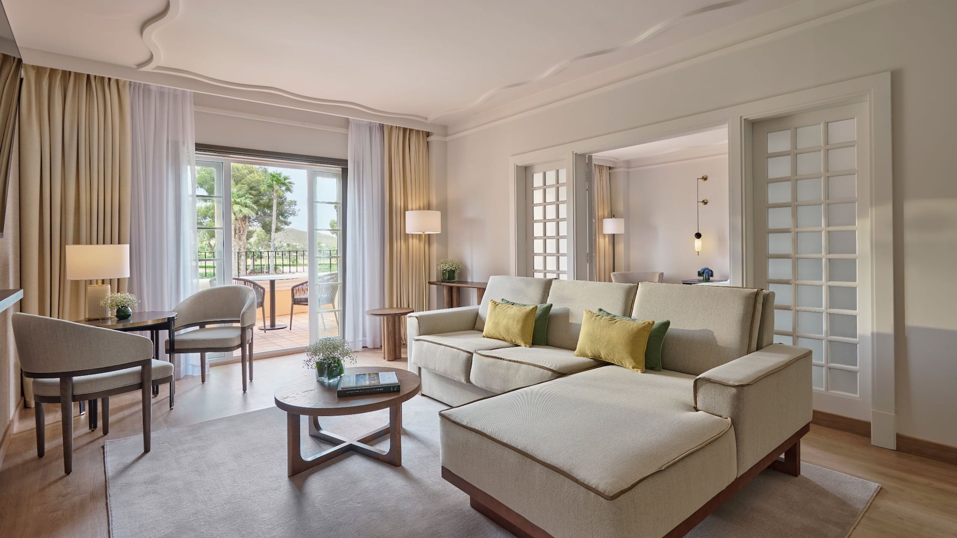 Grand Hyatt La Manga Club Golf & Spa Suite Living Room Balcony Seating