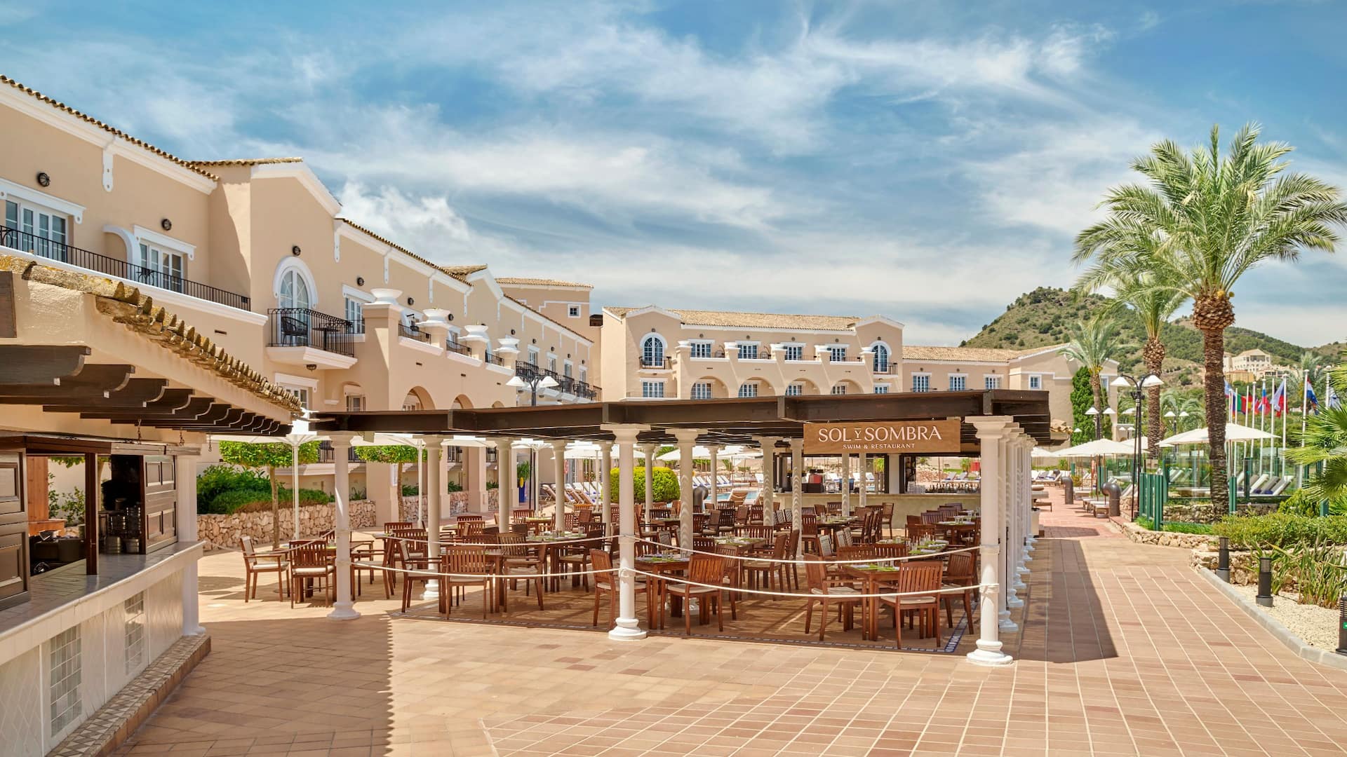 Grand Hyatt La Manga Club Golf & Spa Sol Y Sombra Restaurant Terrace Dining Area