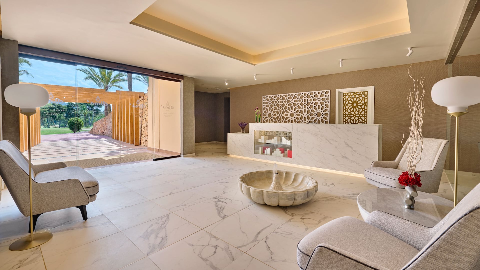 Grand Hyatt La Manga Club Golf & Spa Spa Reception Entrance Seating