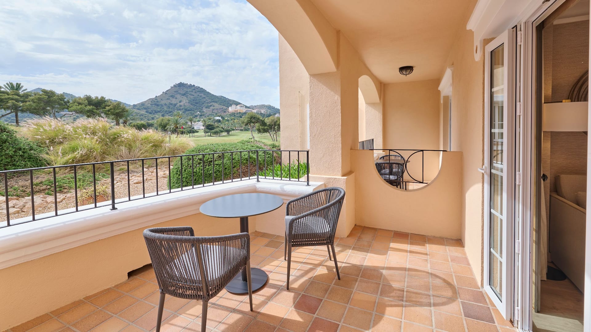 Grand Hyatt La Manga Club Golf & Spa Two Twin Beds Guestroom Terrace Mountain View