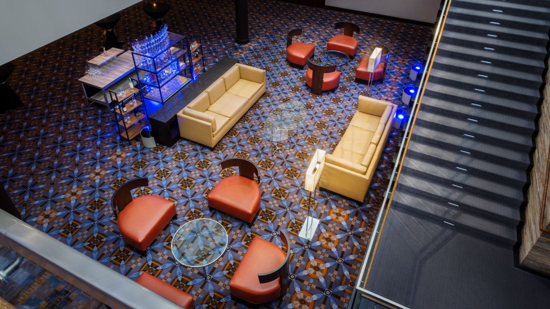 2 of 4 Hyatt Regency O'Hare Chicago Conference Center Foyer Aerial Angle
