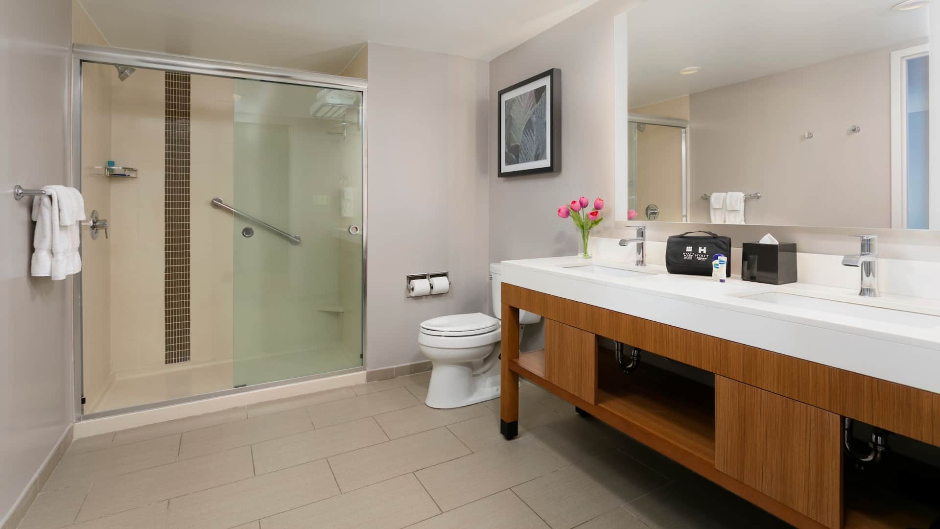 4 of 4 Hyatt Place San Juan King Suite Shower Bathroom