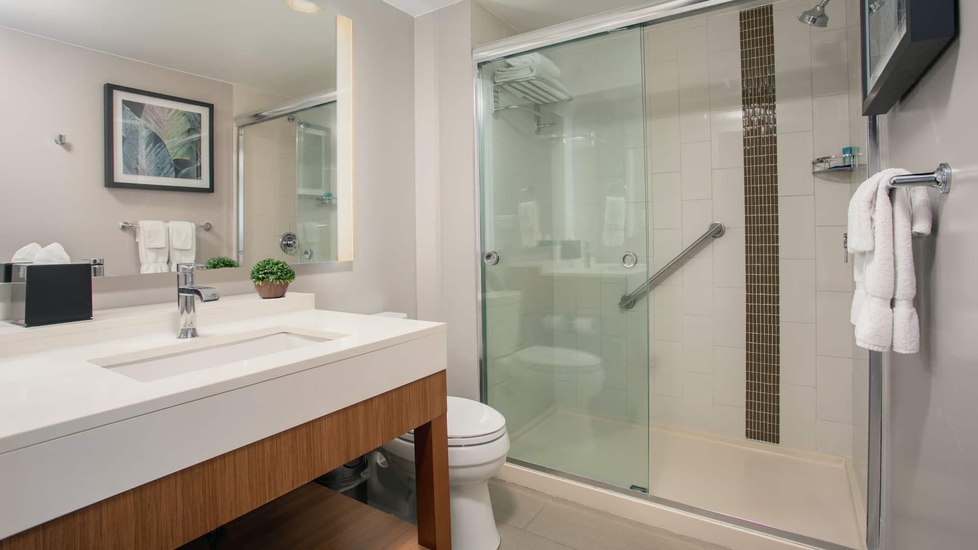 3 of 3 Hyatt Place San Juan Queen Bathroom Shower