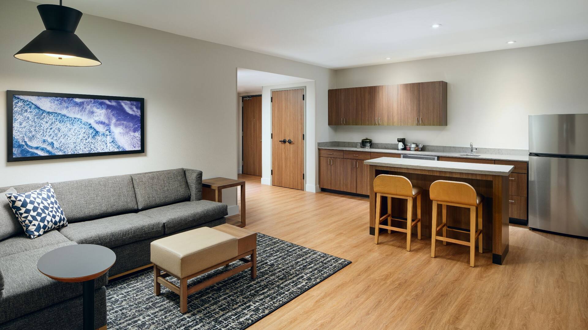 2 of 3 Hyatt Place Melbourne Airport Mcoza King One Bedroom Suite Living