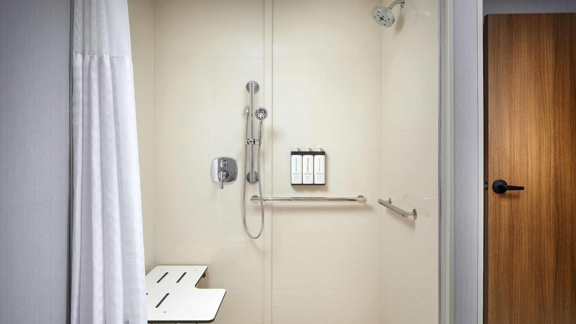 4 of 4 Hyatt Place Melbourne Airport Accessible Bathroom Shower