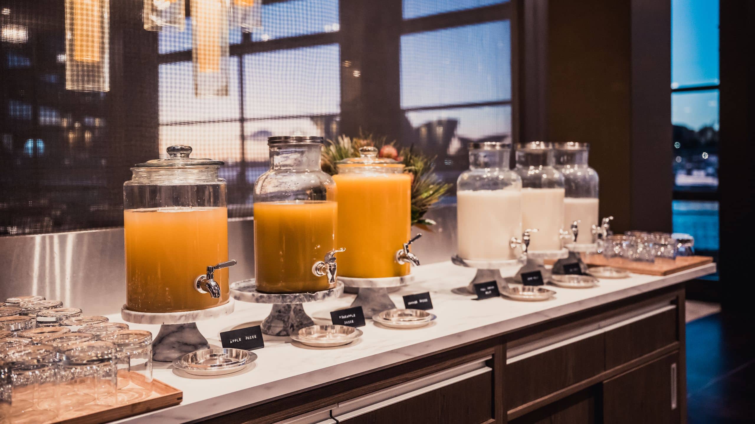 Park Hyatt Sydney Breakfast Juices and Milk