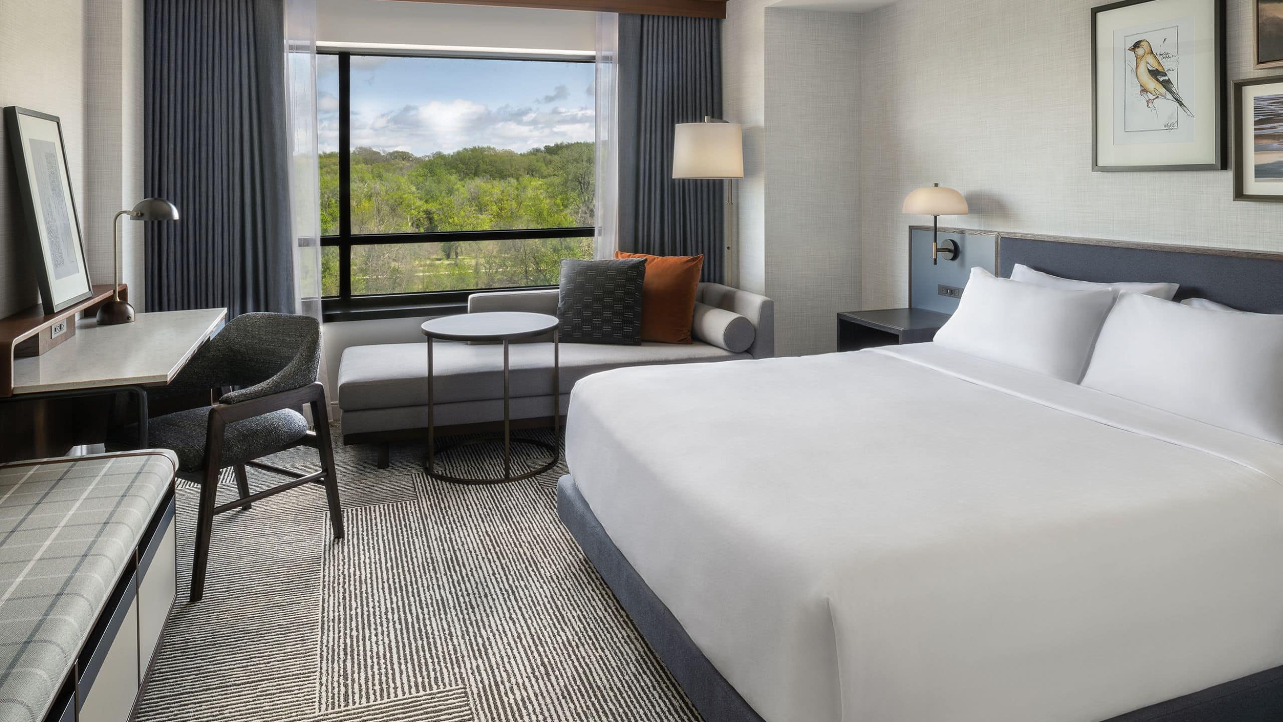 Hyatt Regency Coralville Hotel & Conference Center King River View Bed