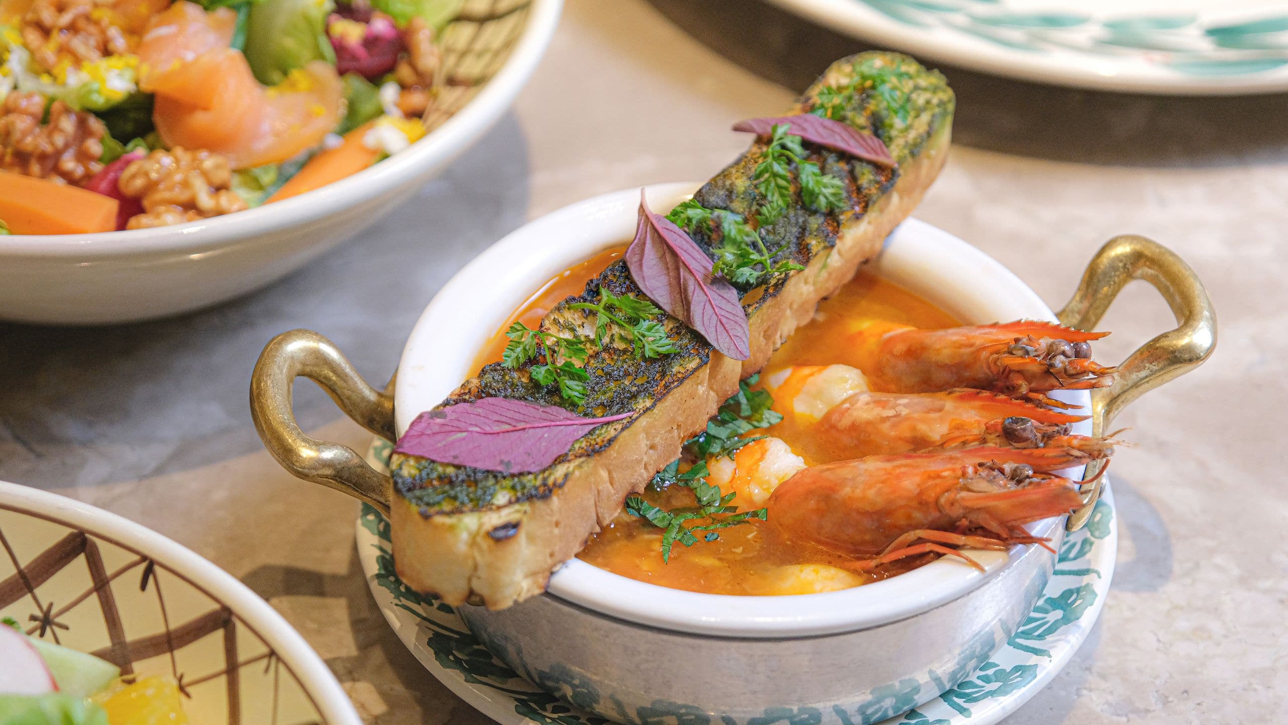 Park Hyatt Saigon Opera Restaurant Shrimp Dish