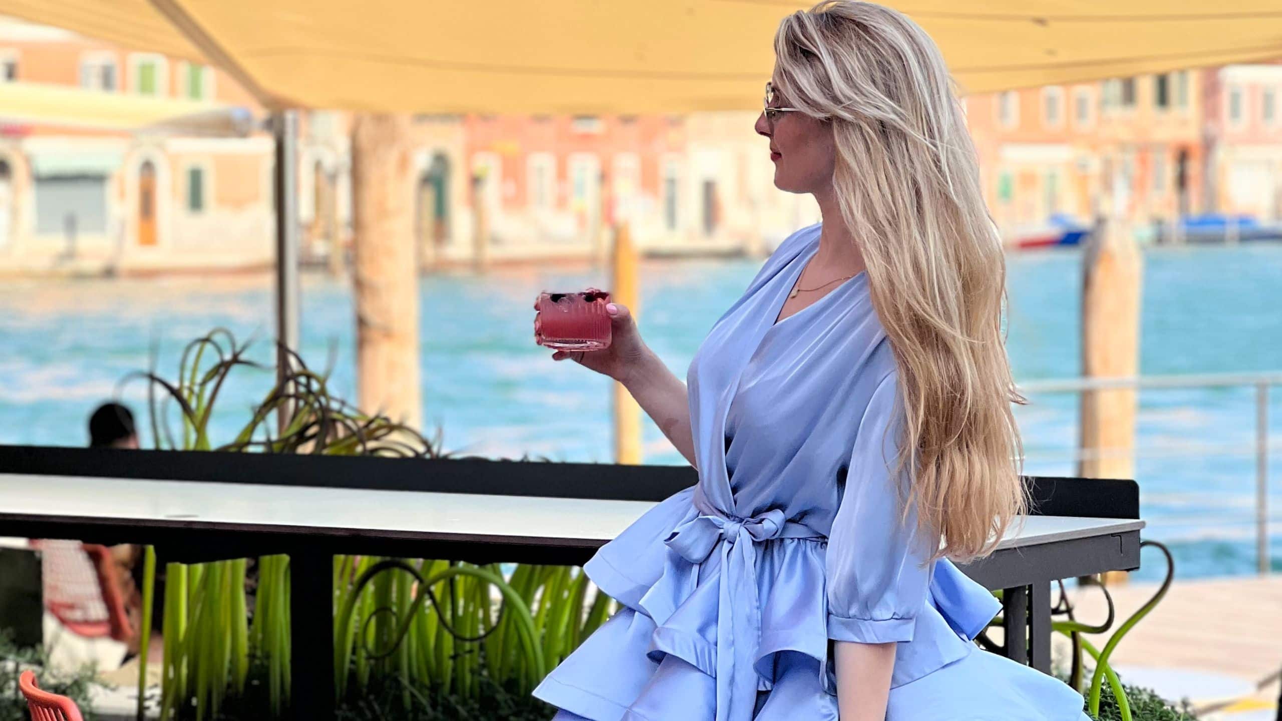 Hyatt Centric Murano Venice Woman At Bar