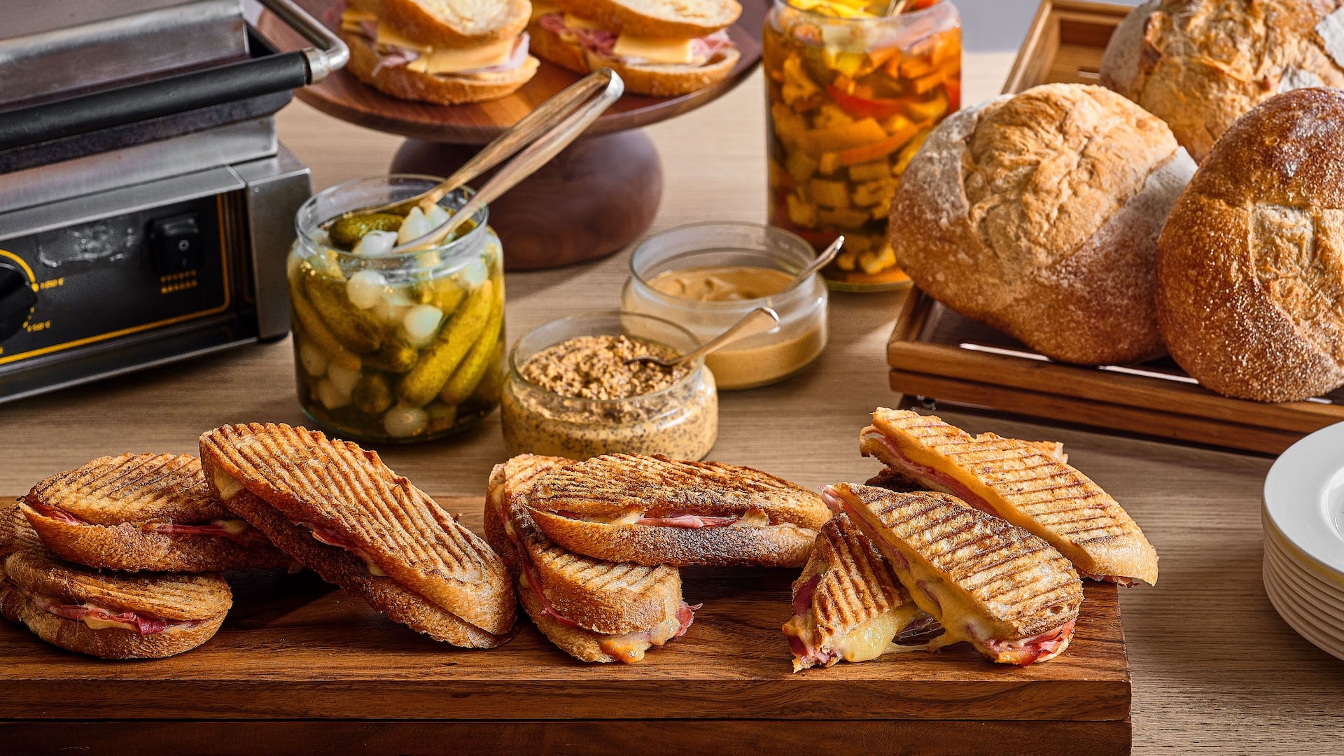 Global Ham Cheese Pannini Station Layout