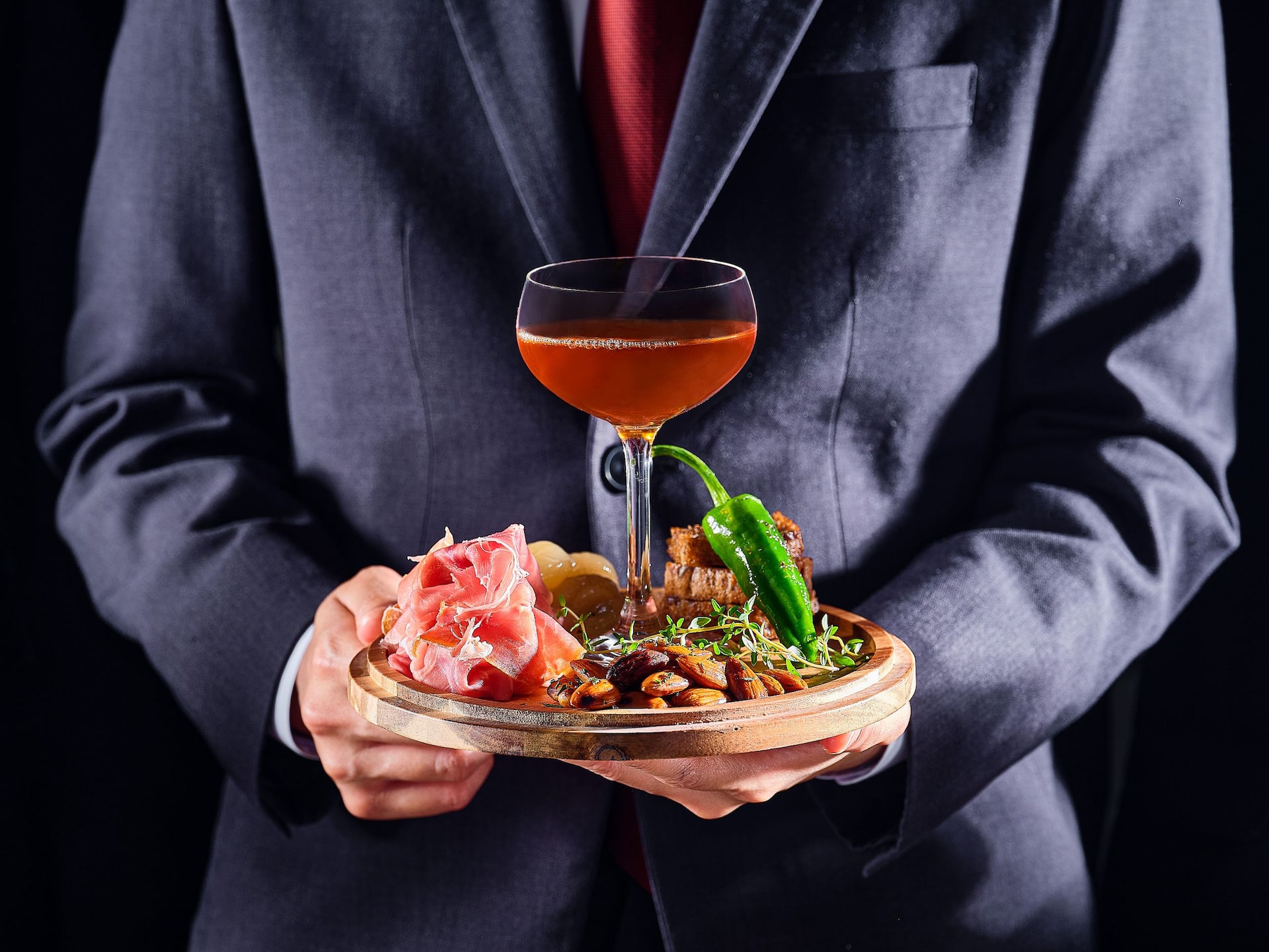 Global Individual Charcuterie With Cocktail