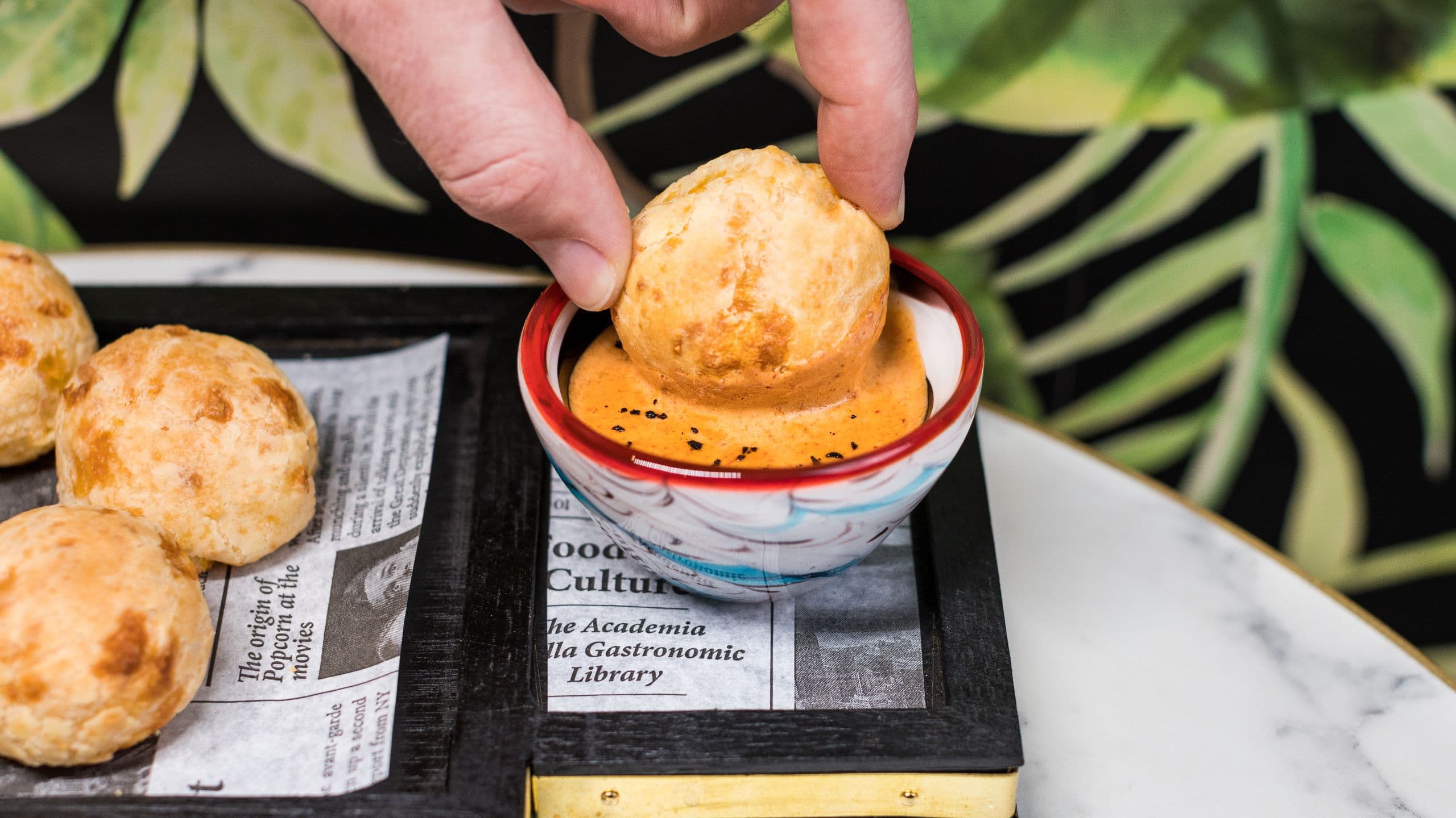 Hyatt Regency London Blackfriars The Leaf And Cane Bar Pao De Queijo