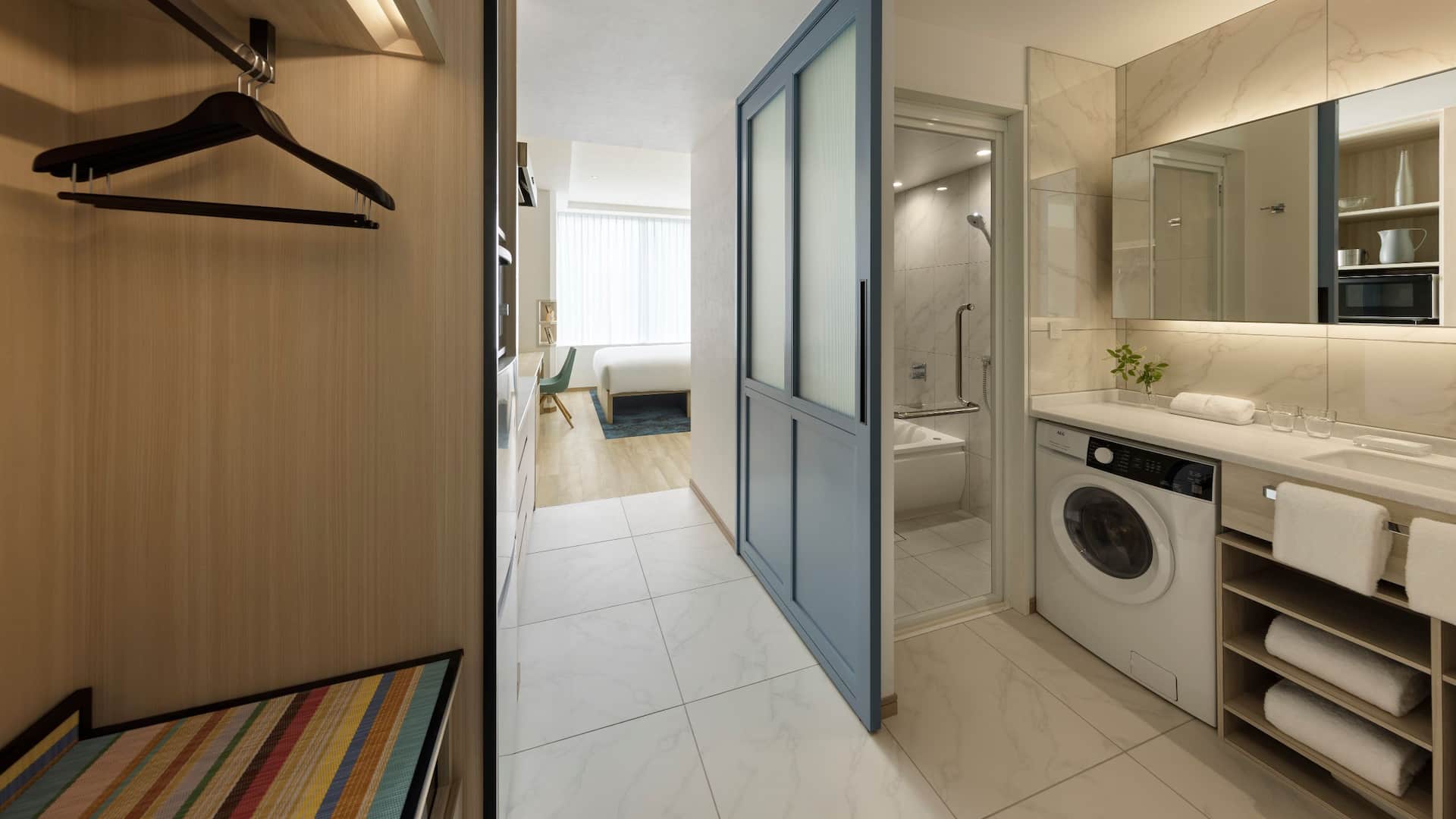 3 de 7 Hyatt House Tokyo Shibuya One King Bath Closet