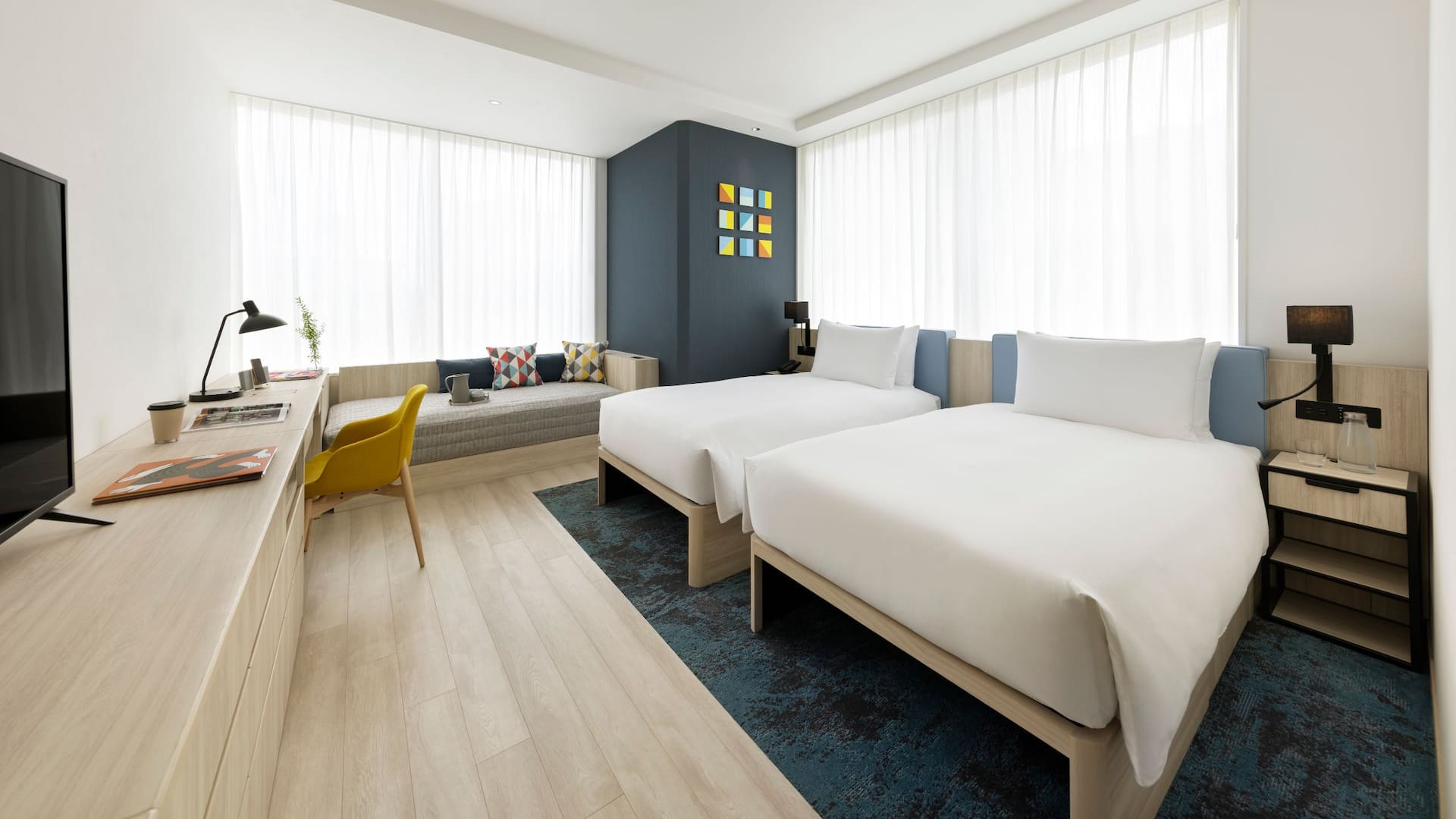 Hyatt House Tokyo Shibuya Two Twin Premium Bedroom