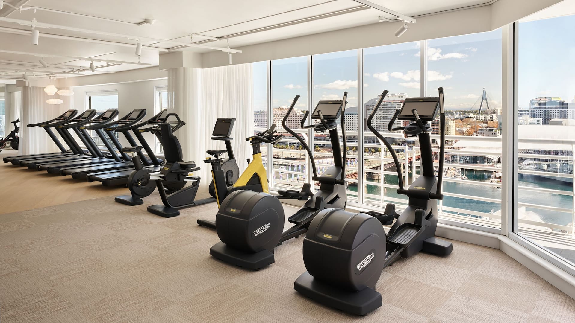Hyatt Regency Sydney Gym Cardio View