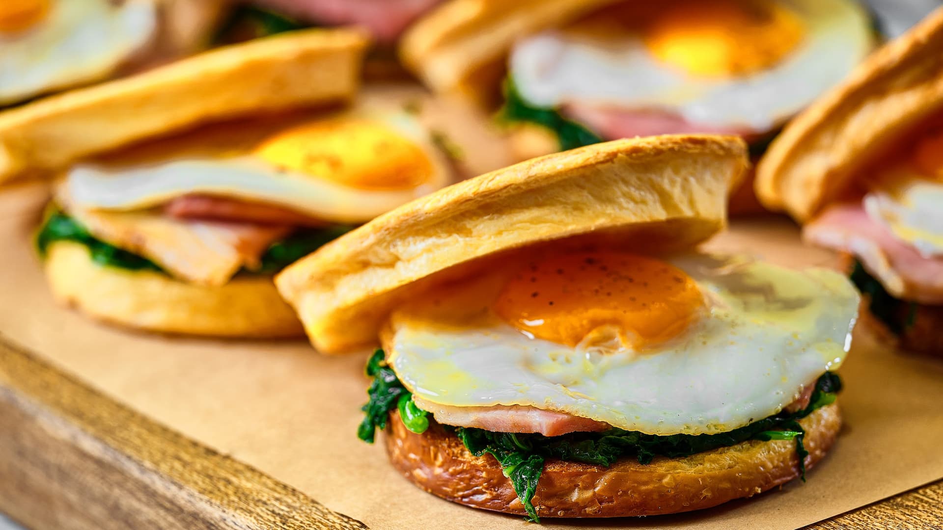 Global Breakfast Sandwich Display Vertical