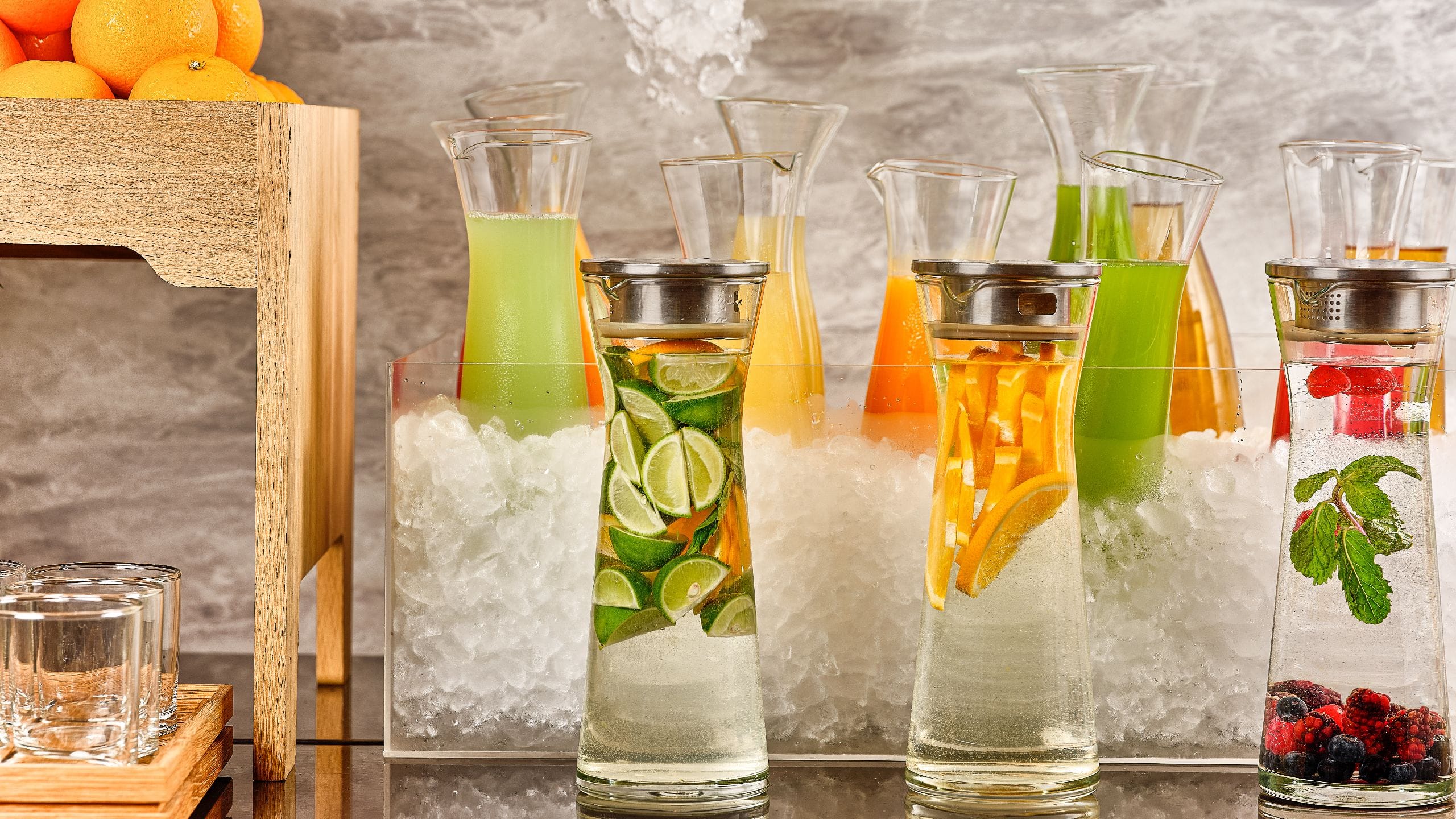 Trạm nước uống thảo mộc tại khách sạn