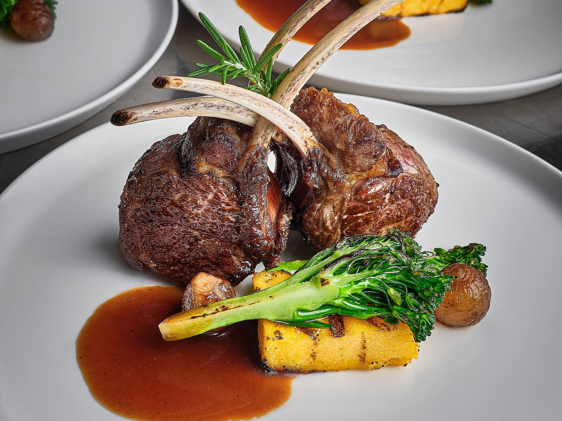 Global Rack Of Lamb With Vegetables Detail Vertical
