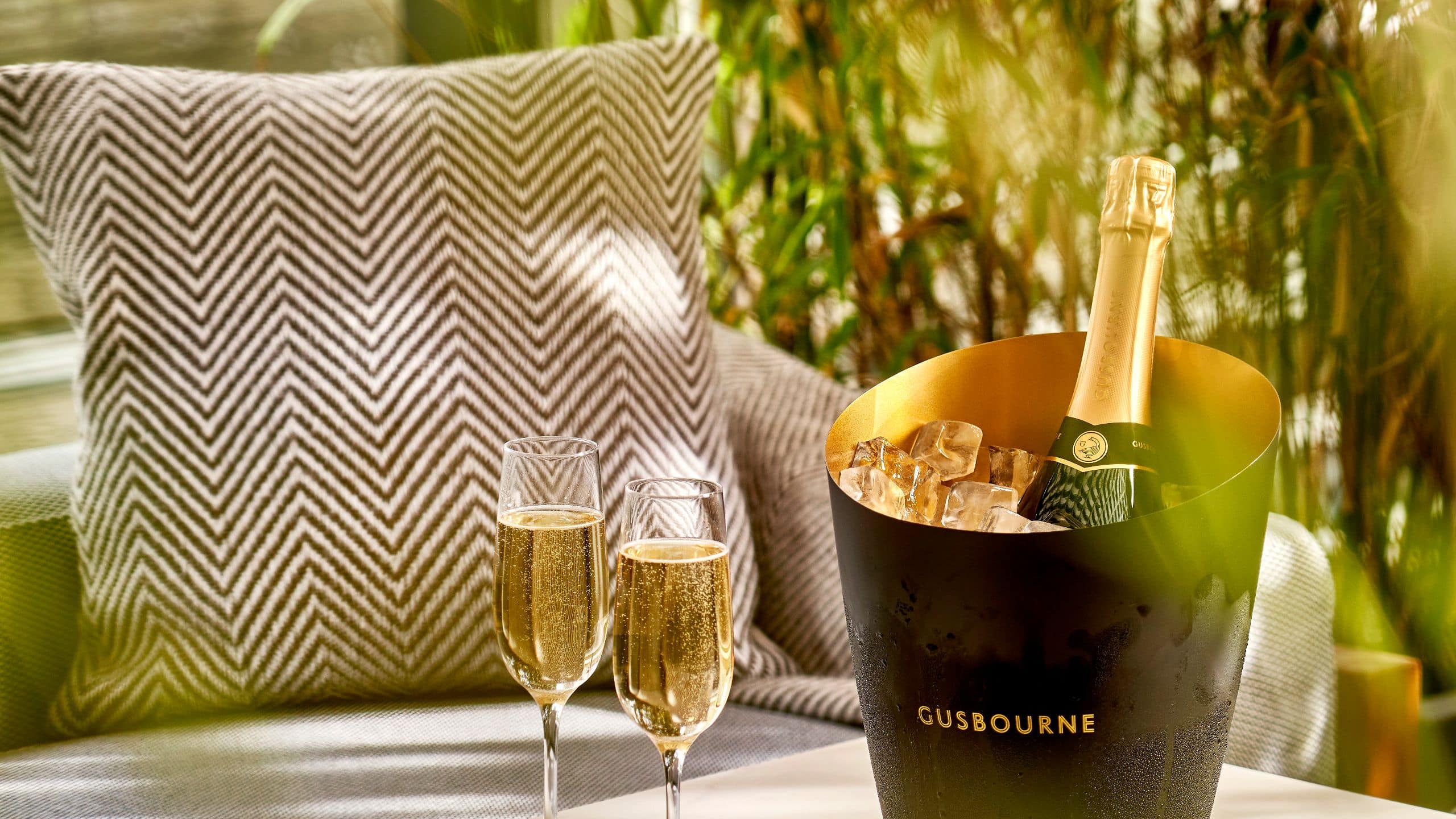 Hyatt Regency London Stratford Sparkling Wine On The Summer Terrace