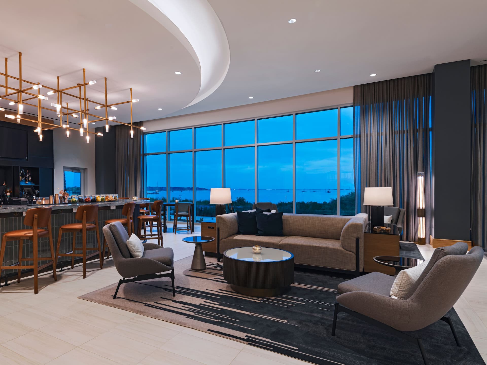 Hyatt Regency Baytown – Houston Lobby Bar Seating Area