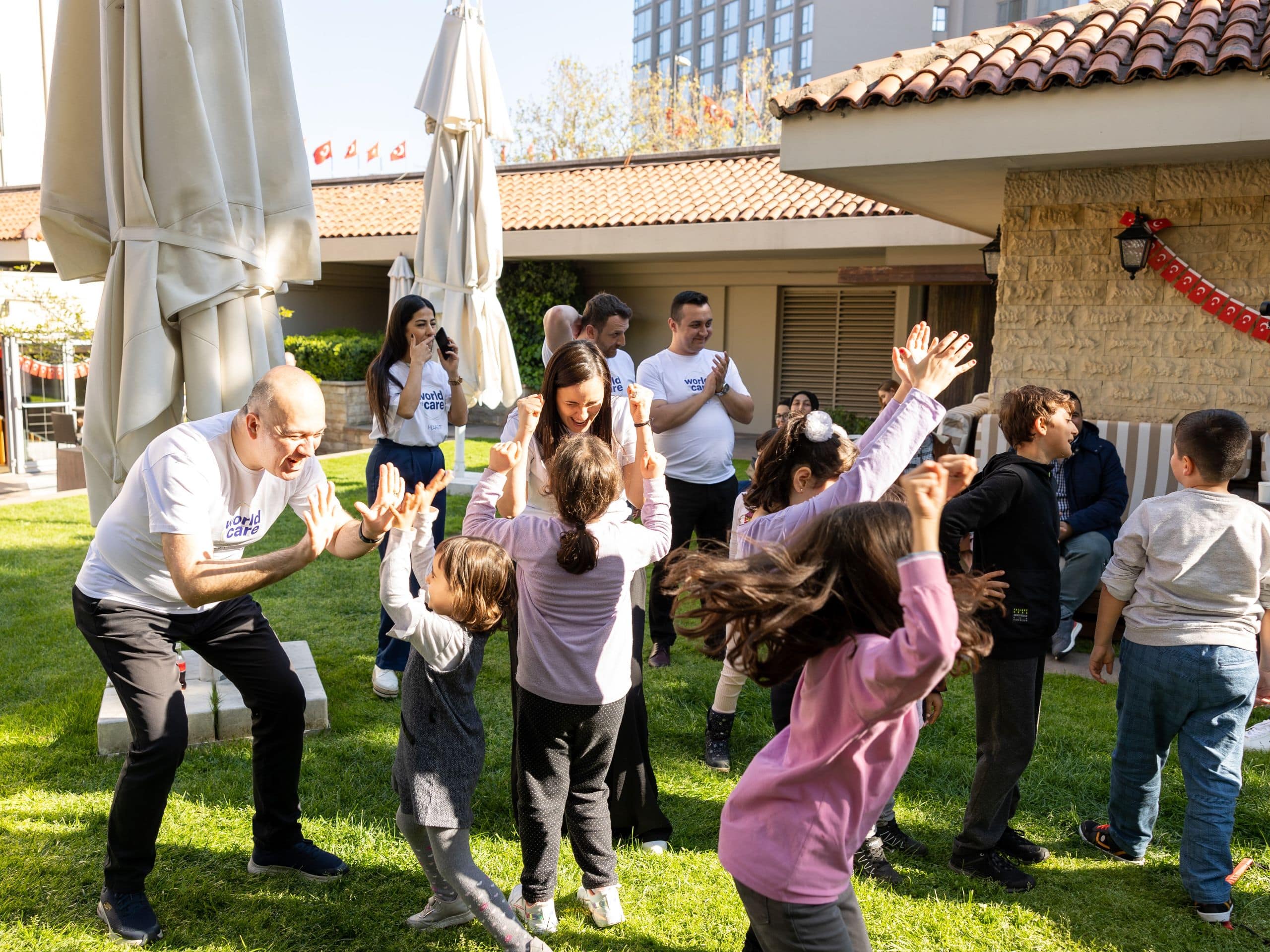 Hyatt Corporate Brand Volunteers Celebrating