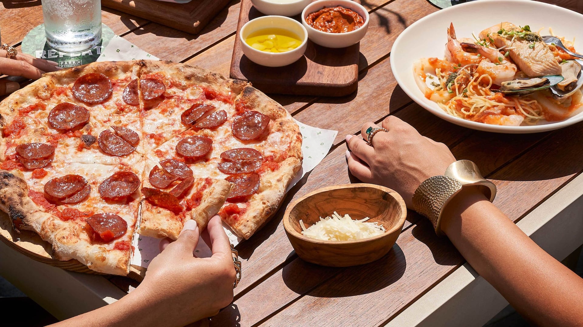 Hyatt Regency Cairo West Park Food Hall Pizza